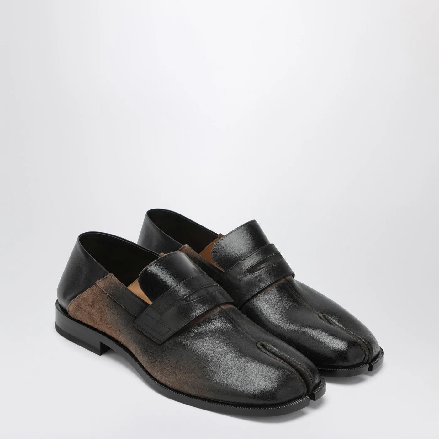 Maison Margiela o1d2blof0526 Tabi Loafers Shoes in Brown Size US 8 / EU 41 - 2 Thumbnail