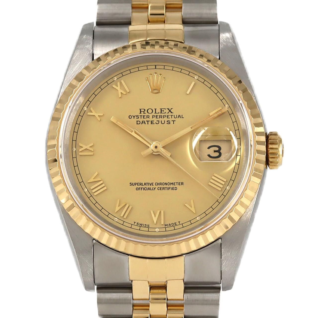 Rolex Rolex Rolex Datejust Stainless Steel x Yellow Gold Metal Automatic 16233 DUTY FREE for USA Size ONE SIZE - 1 Thumbnail