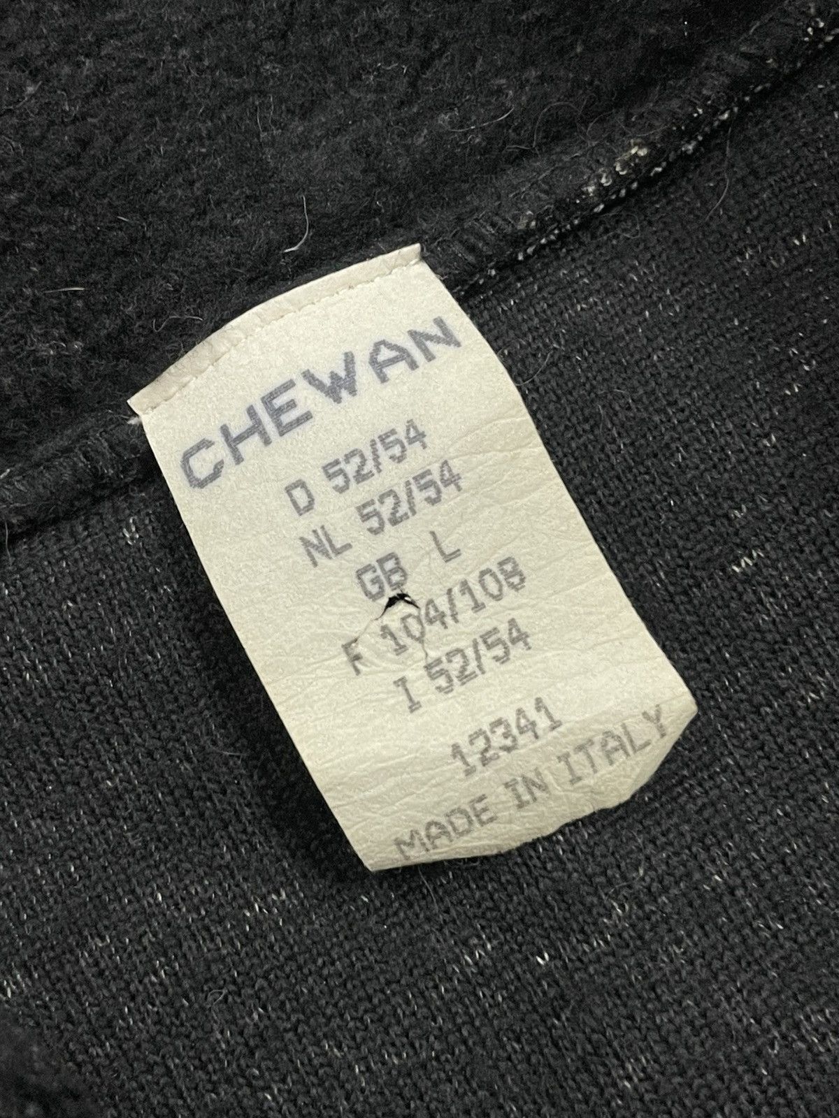 Japanese Brand Vintage Chewan Teddy Fleece Black Sweater Size US L / EU 52-54 / 3 - 5 Thumbnail