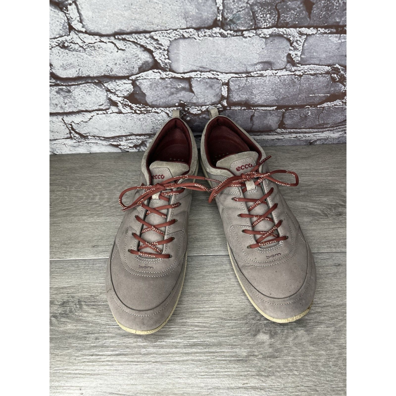 Ecco ECCO Biom Yak Gray Nubuck Leather Spike Less Golf Shoes Wome Size US 10.5 / IT 40.5 - 5 Thumbnail