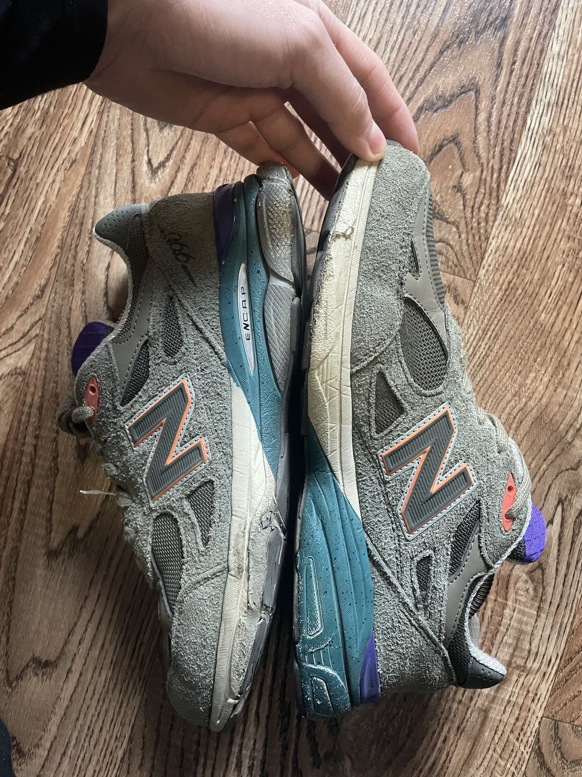 New Balance Green Sneakers New Balance 990 Size US 9 / EU 42 - 5 Thumbnail