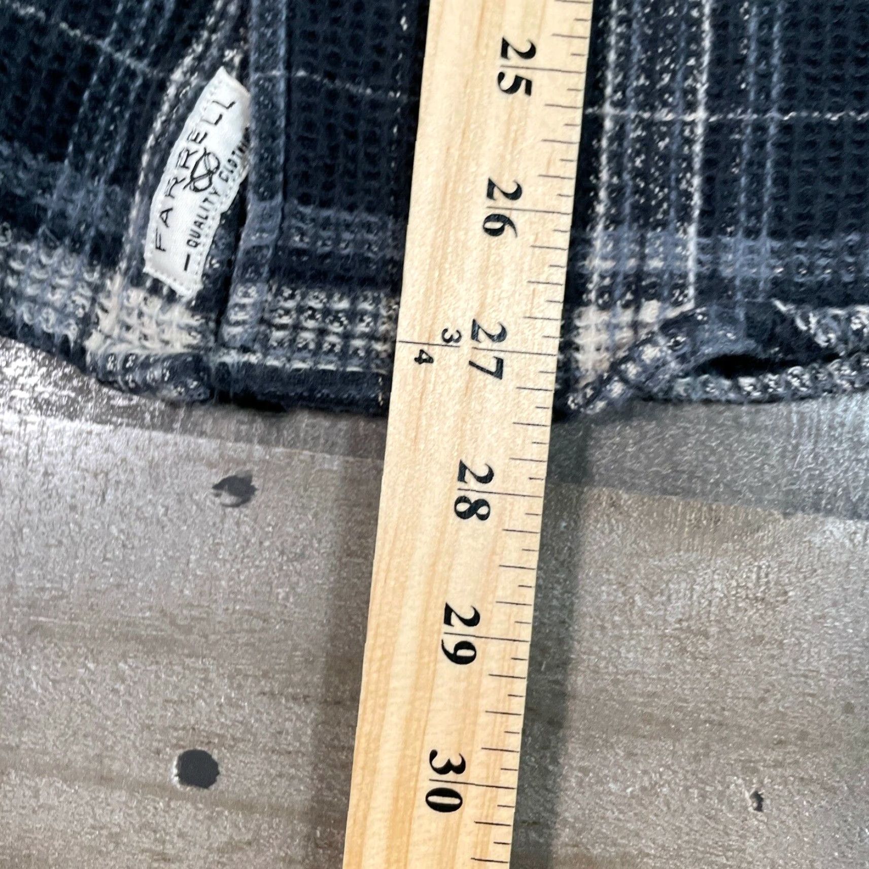 Vintage Farrell Button-Up Shirt Mens S Small Black Plaid Long Sleeve Casual Cotton Flannel, Button, Pockets, Regular Fit Size US S / EU 44-46 / 1 - 7 Thumbnail