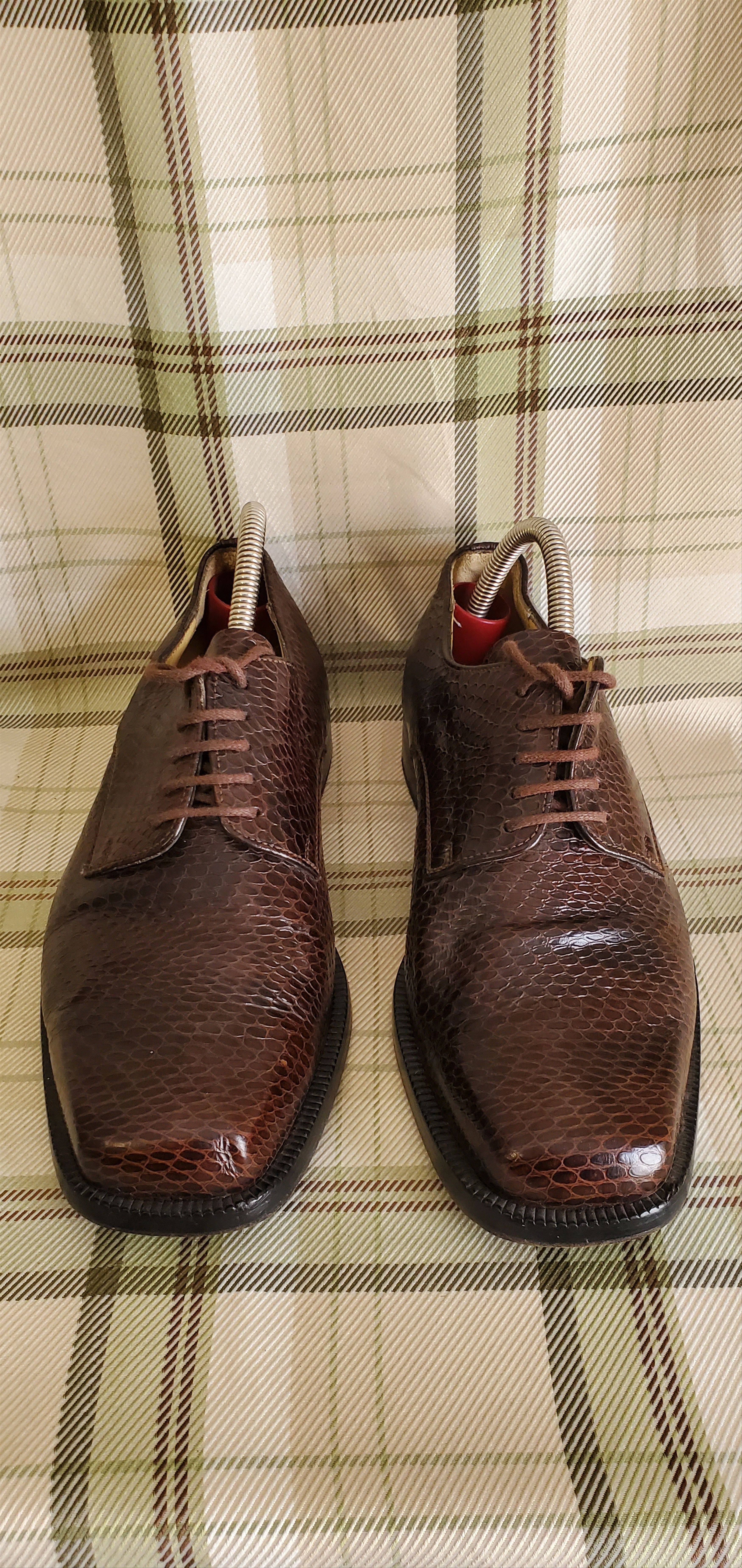 Kenzo KENZO Brown Exotic Leather Lace Up Dress Shoes Size US 7.5 / EU 40-41 - 2 Thumbnail