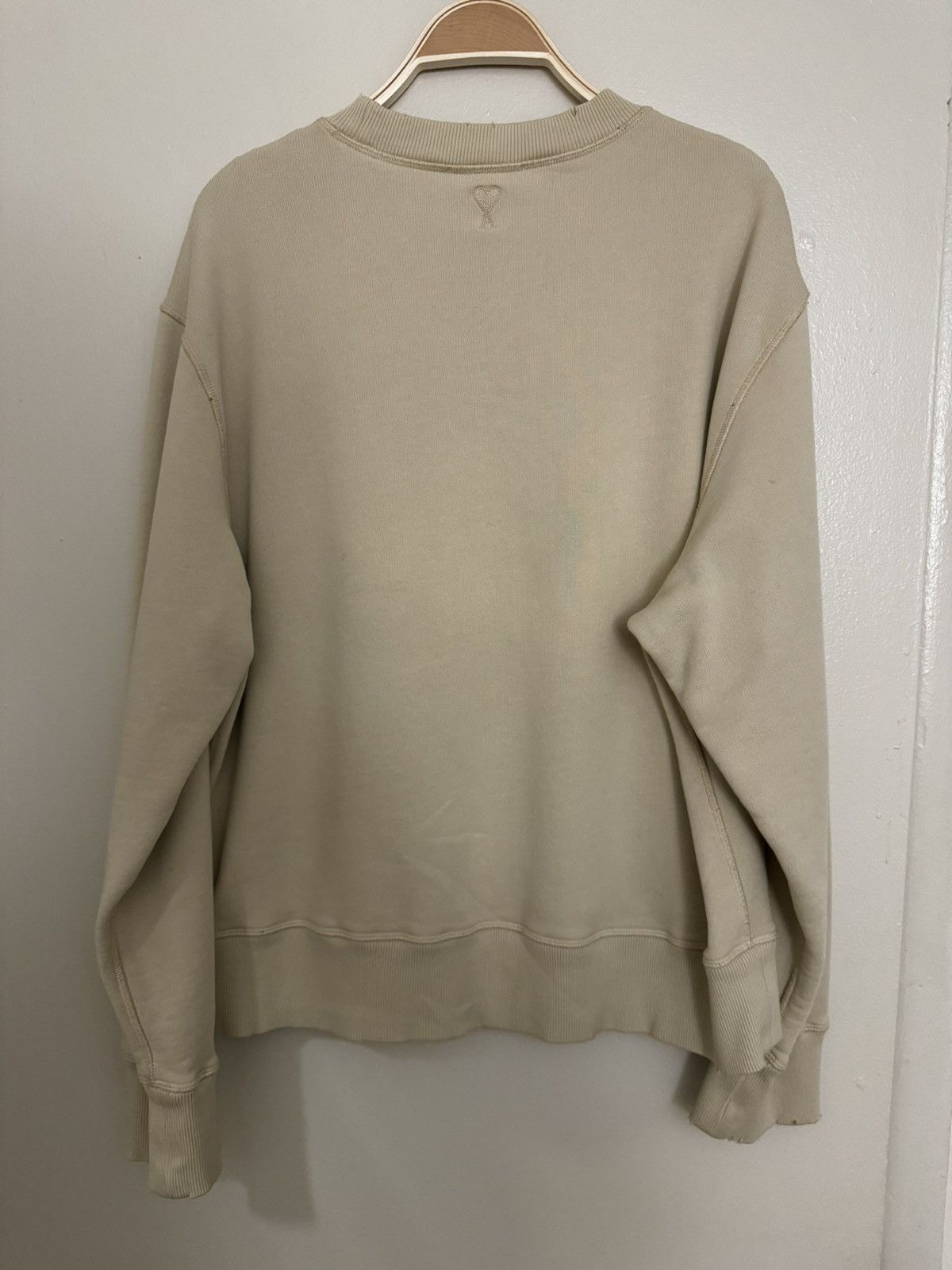 AMI Distressed French Terry Sweater Size US M / EU 48-50 / 2 - 2 Thumbnail