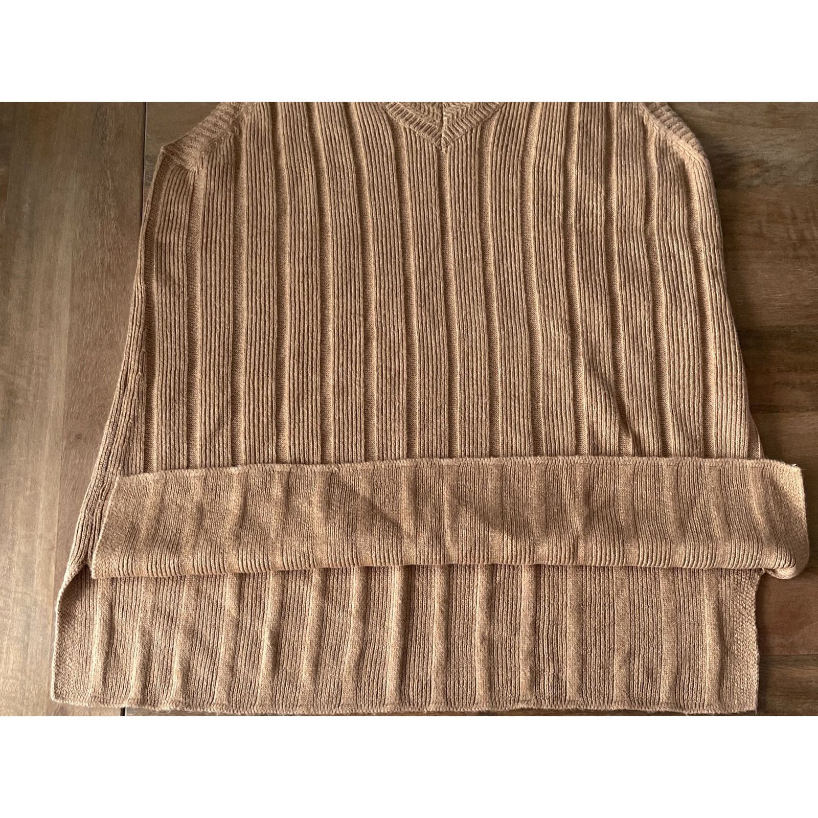 Talbots Talbots Sweater Vest Women’s L Brown Knit Sleeveless V-Neck Pullover Tank Top Vest Knit Pattern Solid Size L / US 10 / IT 46 - 5 Thumbnail