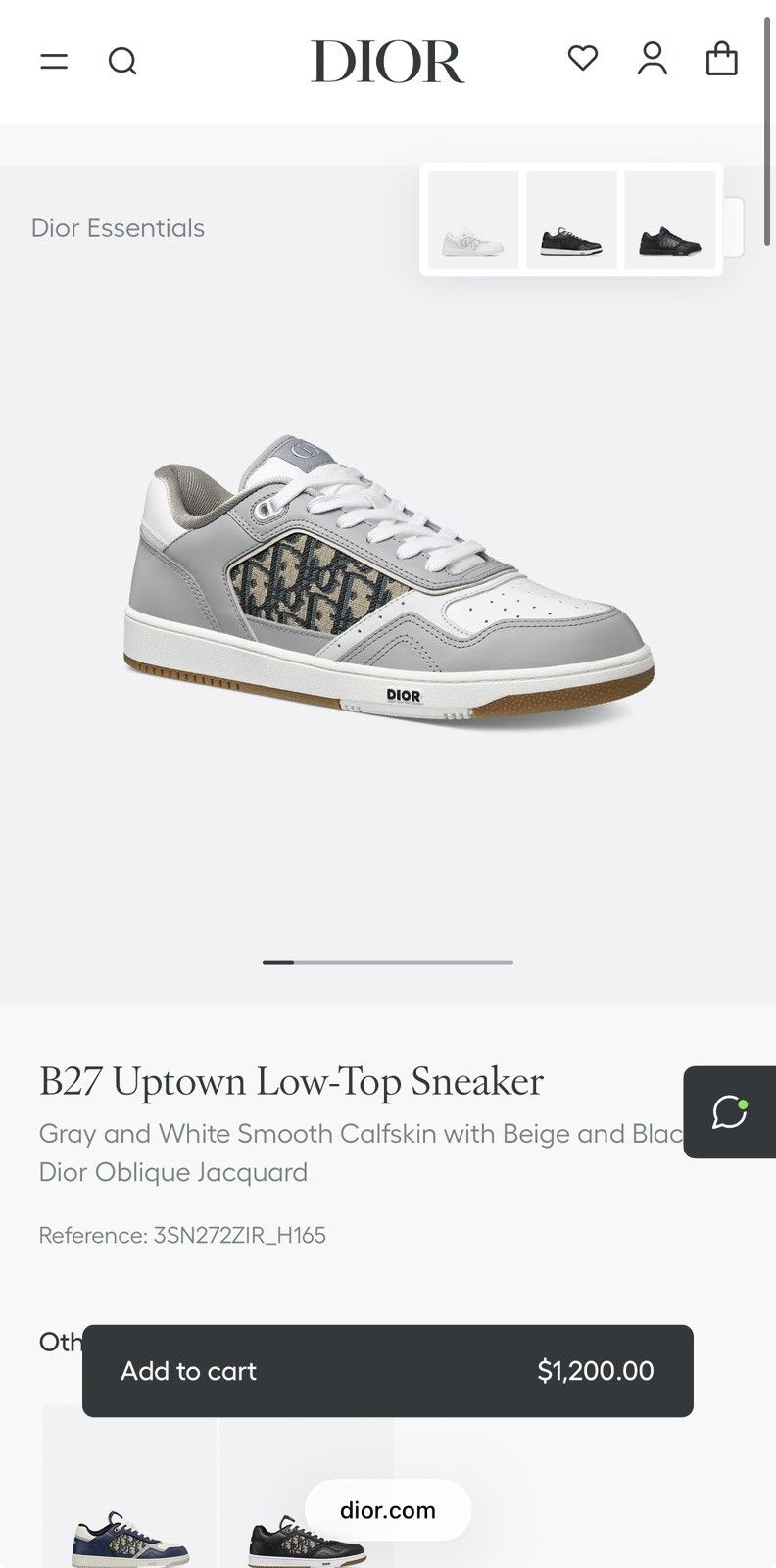 Dior B27 uptown low-top sneakers Size US 10 / EU 43 - 10 Thumbnail