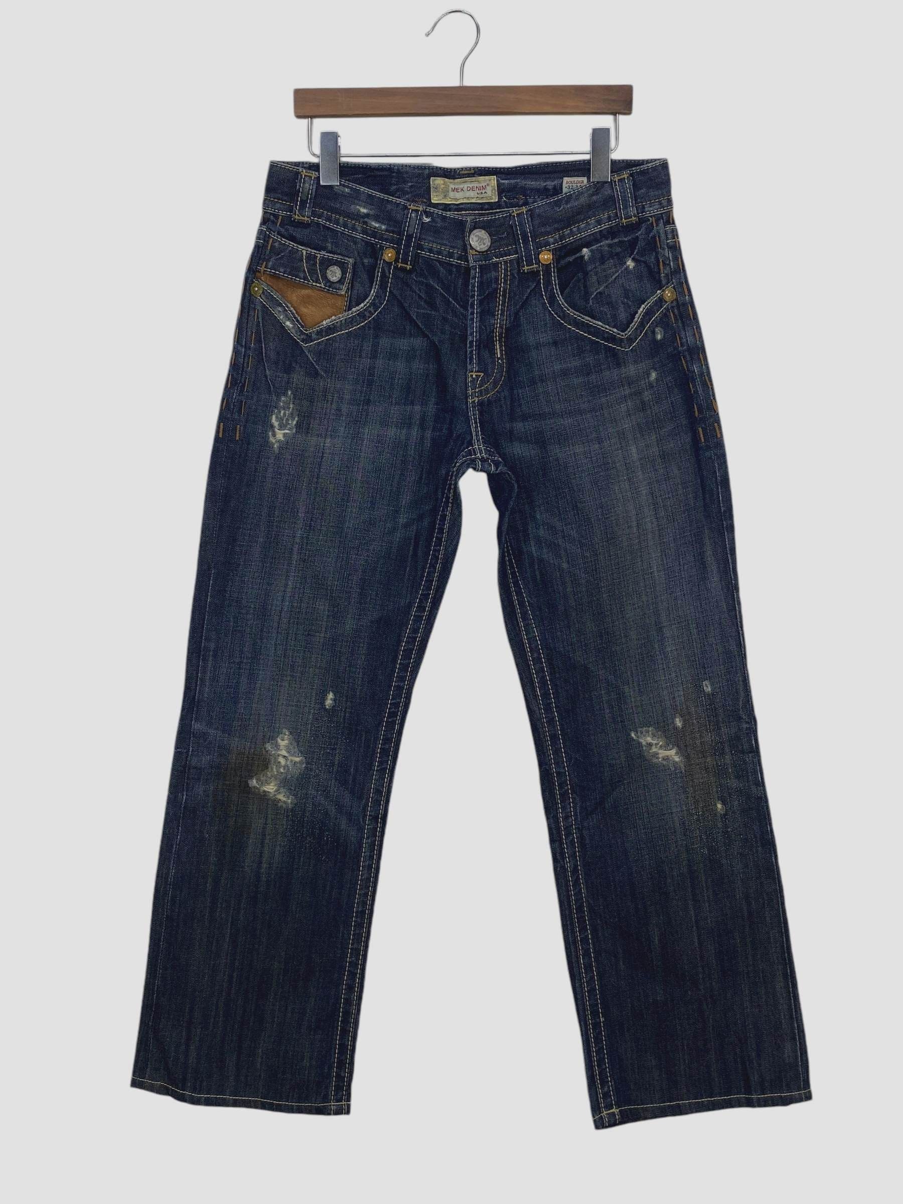 Japanese Brand Mek Denim Selvedge Jeans Size US 32 / EU 48 - 2 Thumbnail