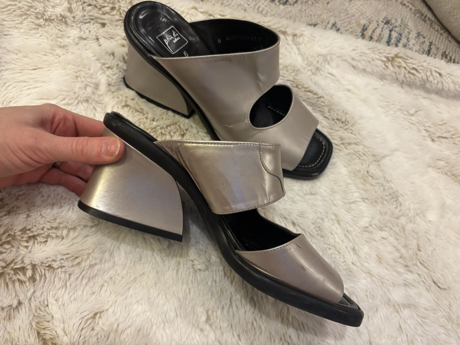 Other Vintage 90s / Y2K Futuristic Platform Mules ✨ Size US 6 / IT 36 - 8 Thumbnail
