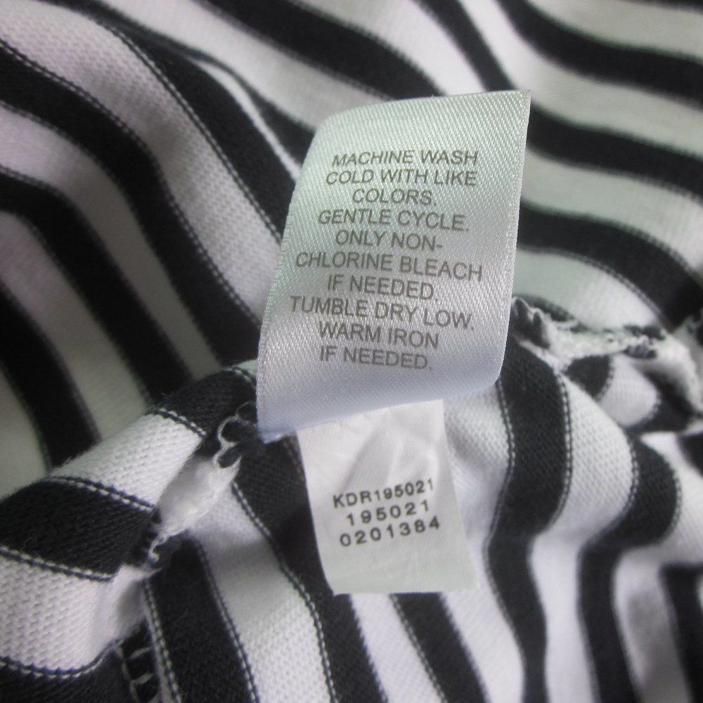 Alex Mill J Jill 100% Cotton Black White Striped Dress Womens Size L P Size L / US 10 / IT 46 - 8 Thumbnail