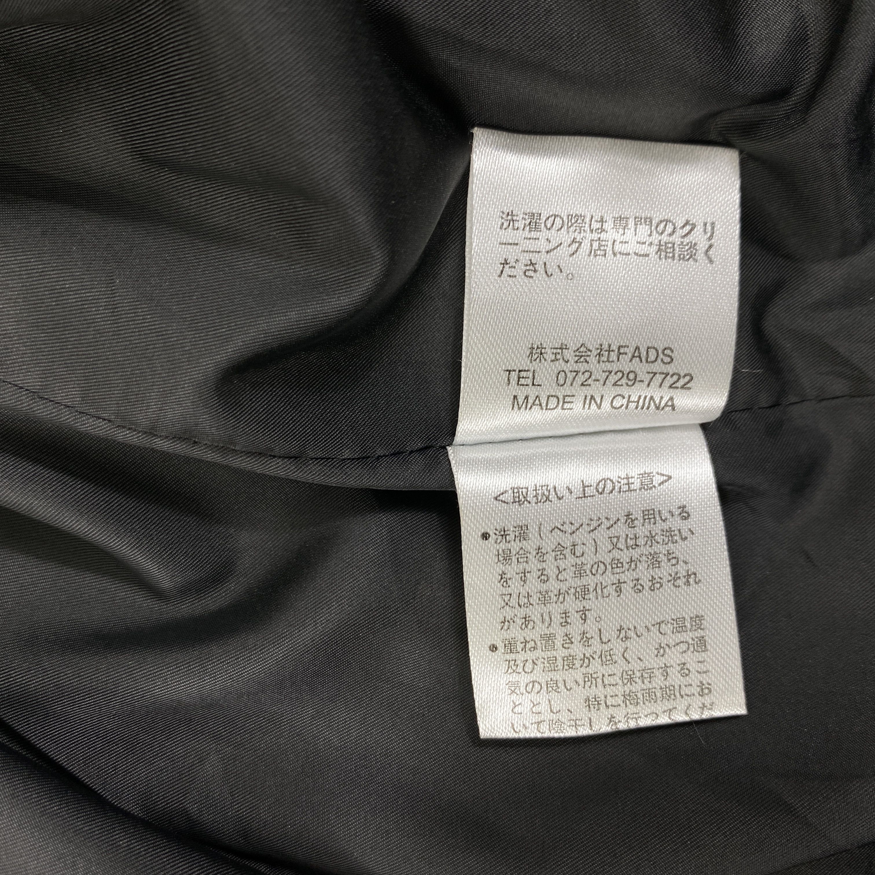 If Six Was Nine Vintage Massimo Collection Biker Black Jacket- J427 Size US L / EU 52-54 / 3 - 7 Thumbnail