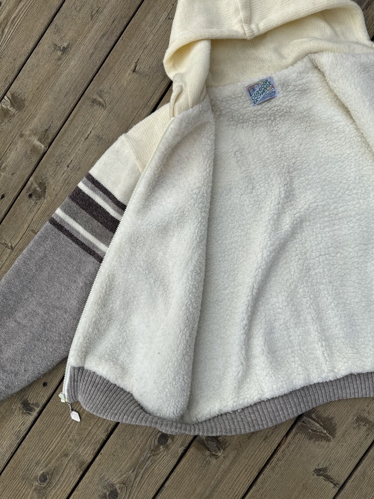 Vintage Vintage 80s Outdoor Exchange Sherpa Wool Blend Hoodie XL Size US XL / EU 56 / 4 - 12 Thumbnail