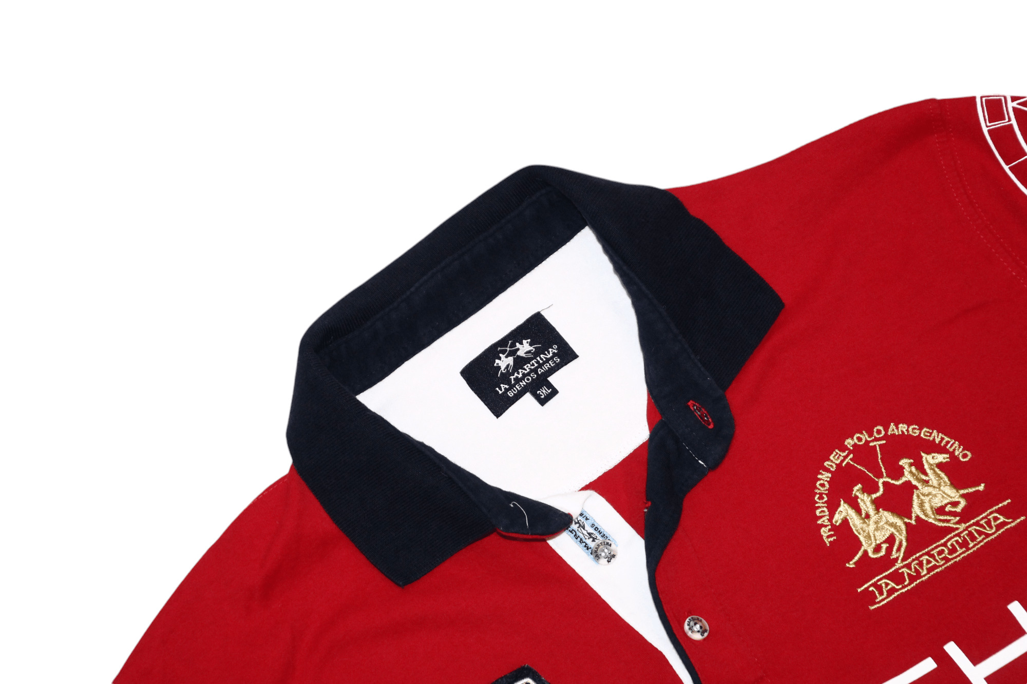 La Martina × Porsche Design VTG La Martina x Porsche Polo Team Big Logo Polo Shirt Size US XL / EU 56 / 4 - 2 Thumbnail