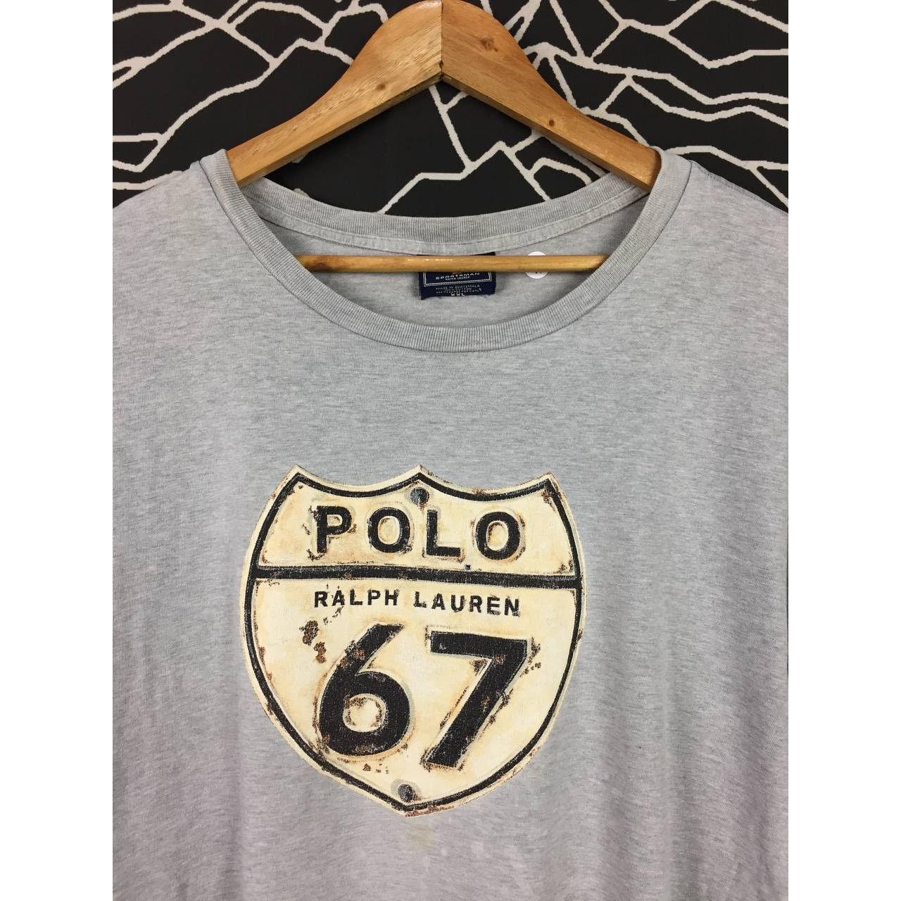 Ralph Lauren Vtg Polo Sport Sportsman Ralph Lauren Route 67 Sign Tee Size US XXL / EU 58 / 5 - 3 Thumbnail