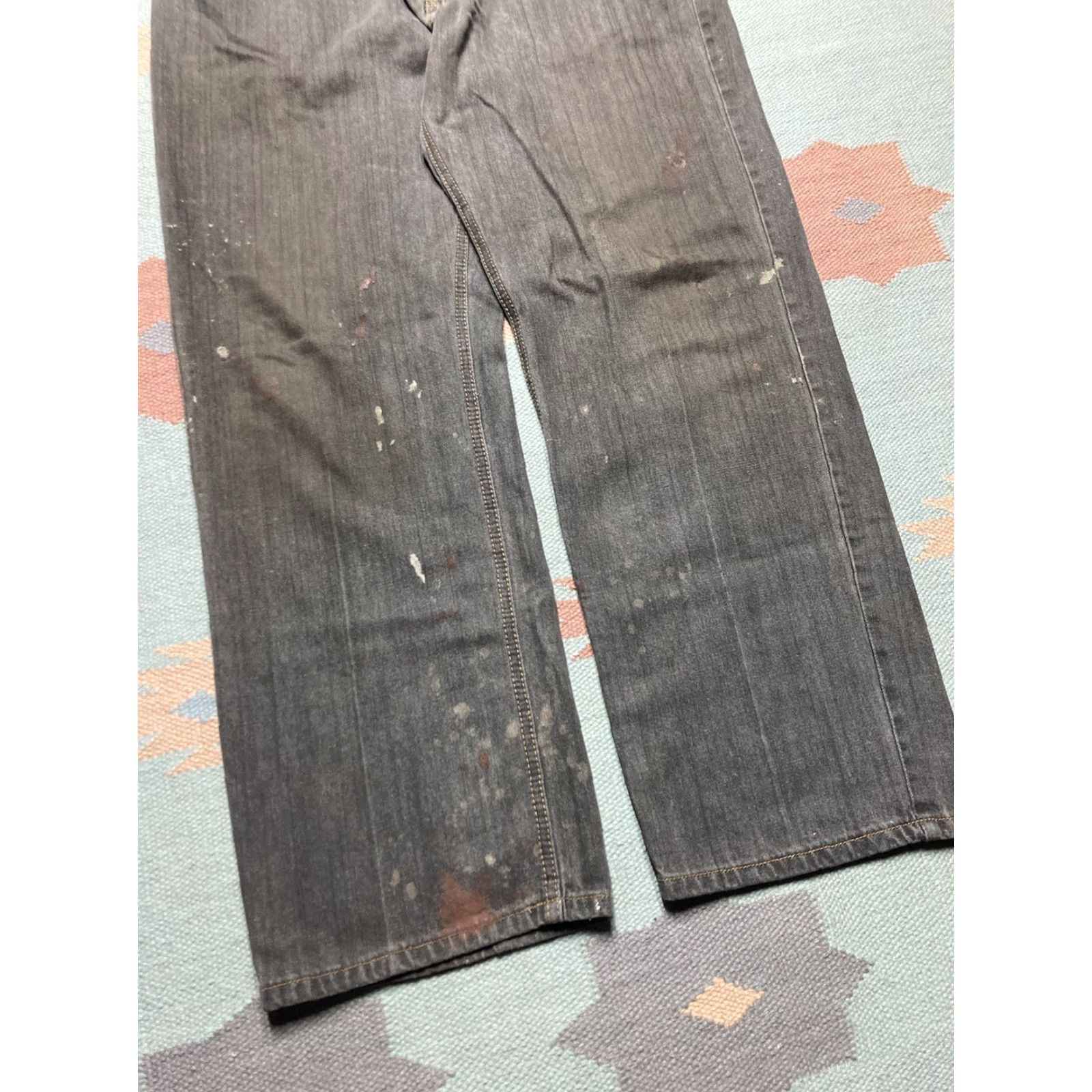 Vintage Vintage baggy jeans black cyber mall goth wide leg grunge skater 38x29 Imperious Jeans Men 38 Black Grunge Wide-Leg Vintage Y2K Size US 38 / EU 54 - 6 Thumbnail