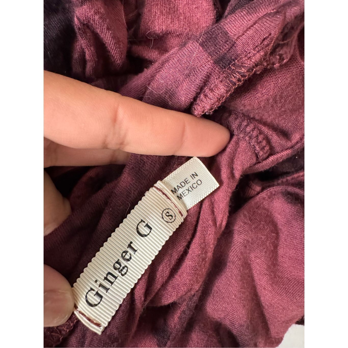 Other Ginger G Maroon Tie Dye Mock Neck Keyhole Romper Size SMALL Size 26" / US 2 / IT 38 - 4 Thumbnail