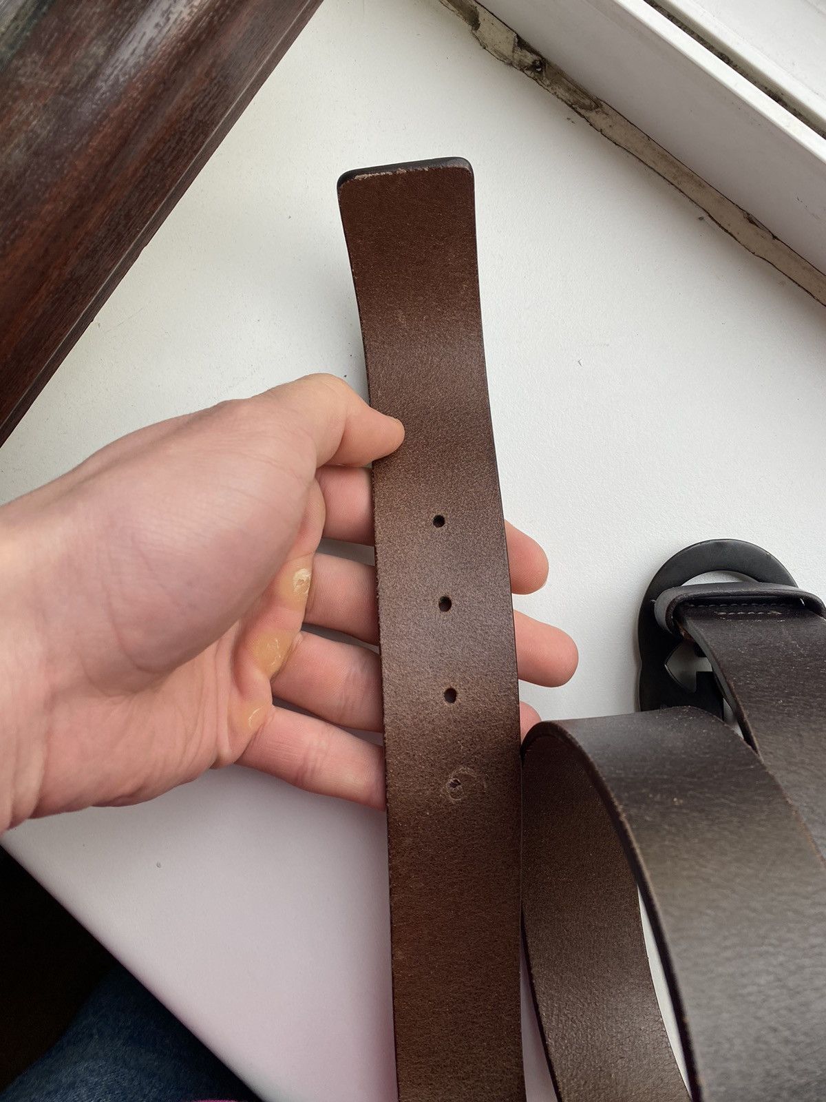 Gucci Gucci Leather GG Belt Size ONE SIZE - 5 Thumbnail