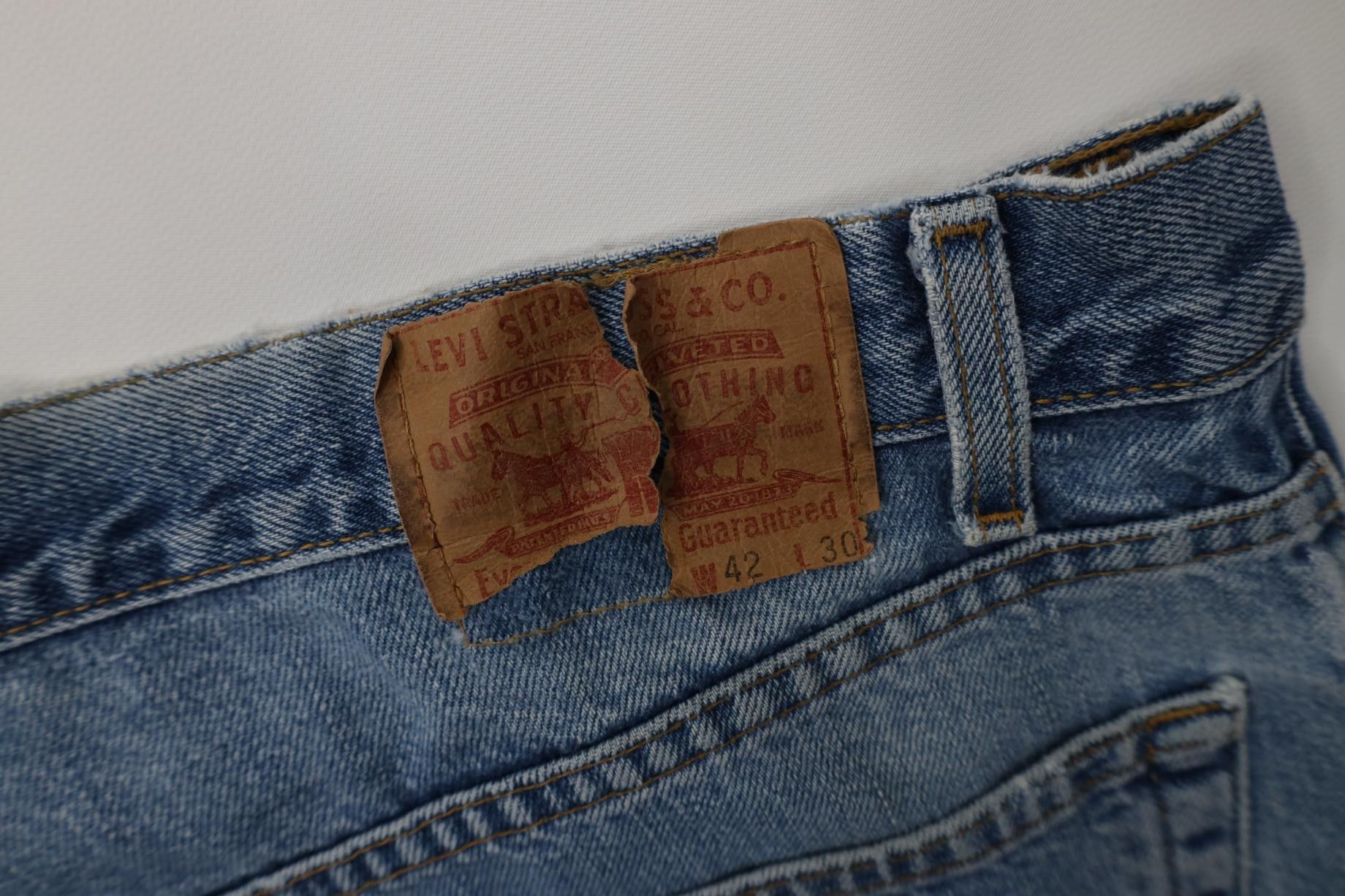 Levi's Vintage 90s Levis 550 Relaxed Fit Denim Jeans Blue Size US 42 / EU 58 - 16 Thumbnail