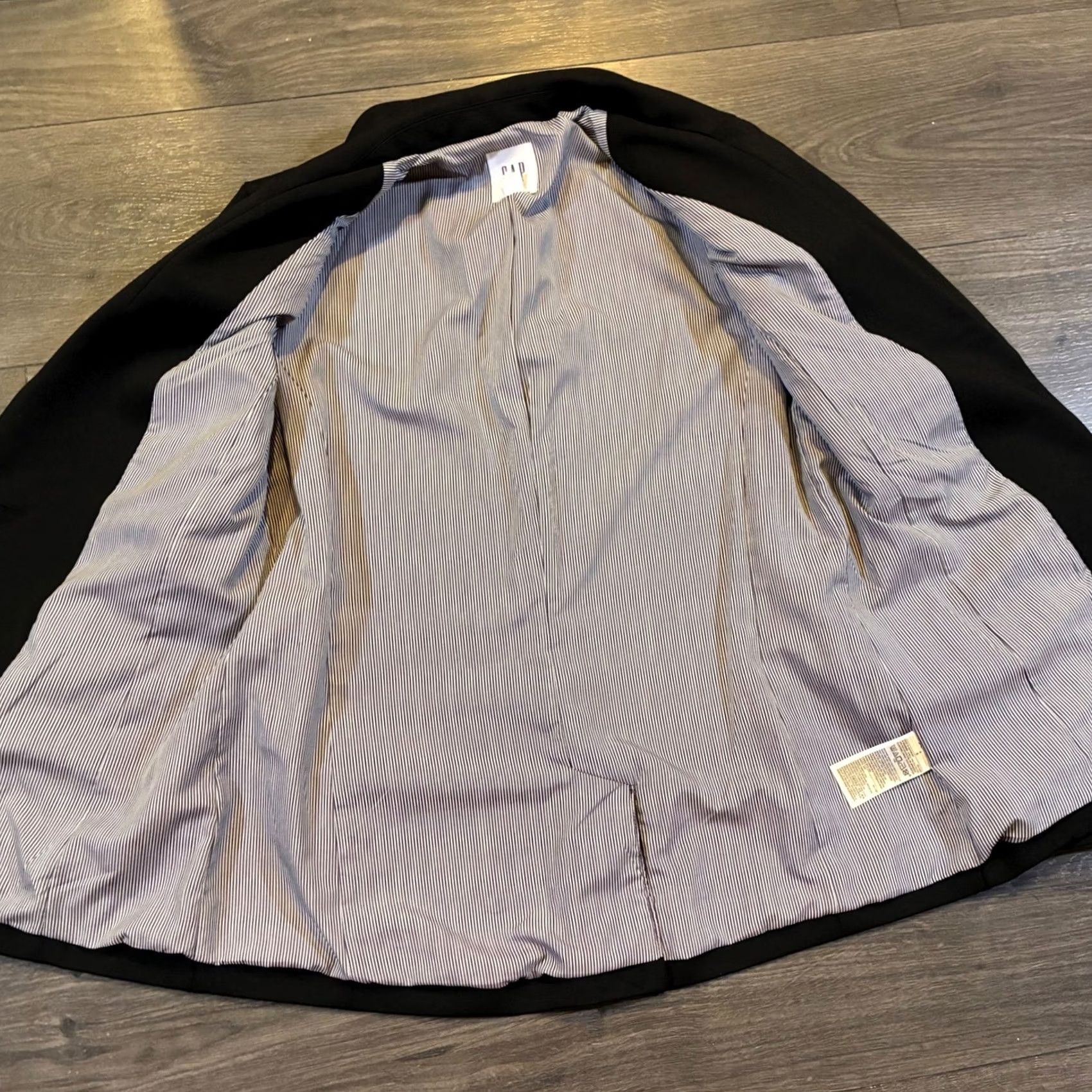 Gap GAP Blazer Womens Black One Button Career Office Jacket Shirt? Size S / US 4 / IT 40 - 3 Thumbnail