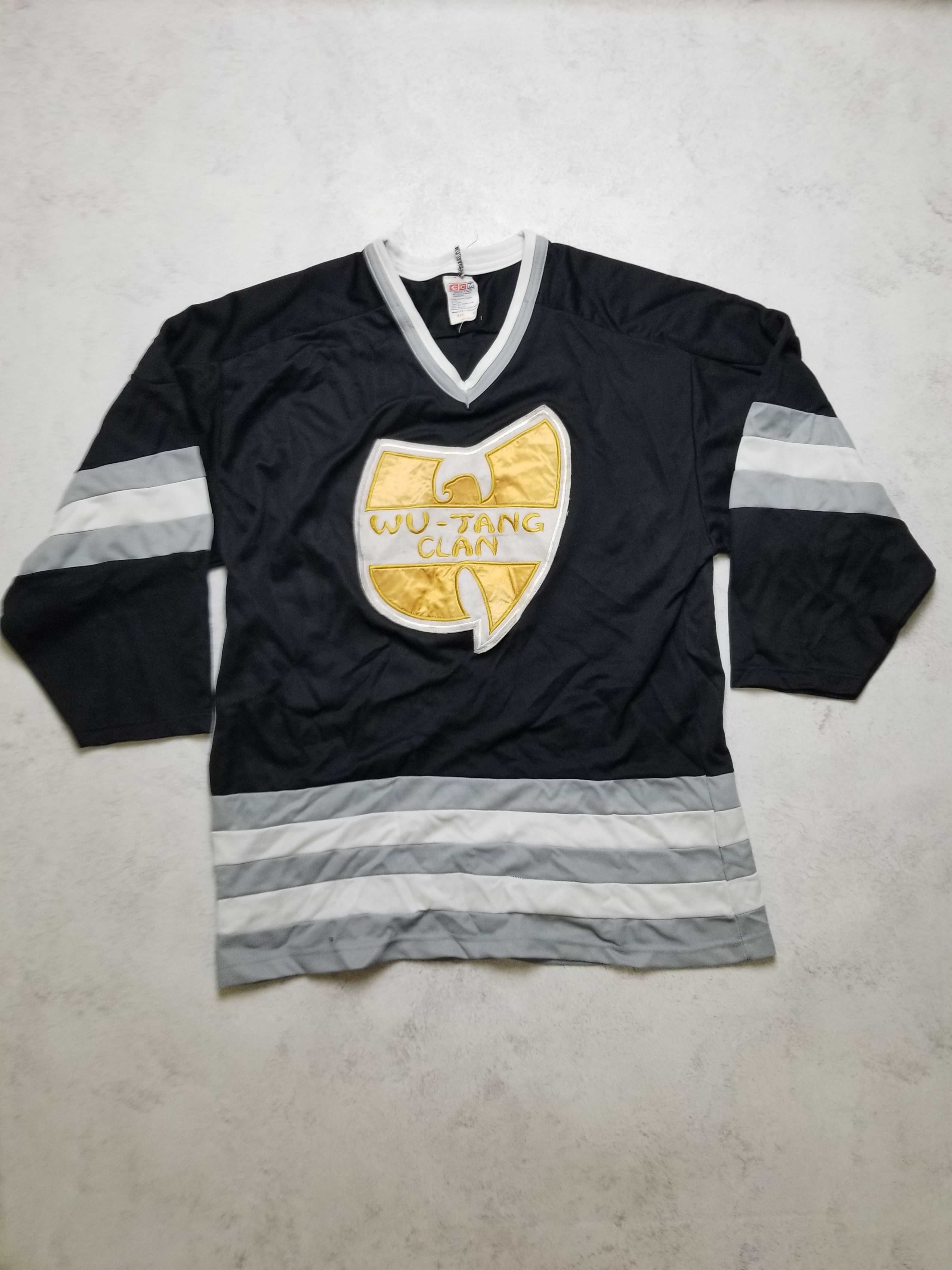 Ccm CCM Maska Wu-Tang Men’s 90’s Vintage Black and White Hockey Size US XL / EU 56 / 4 - 1 Thumbnail