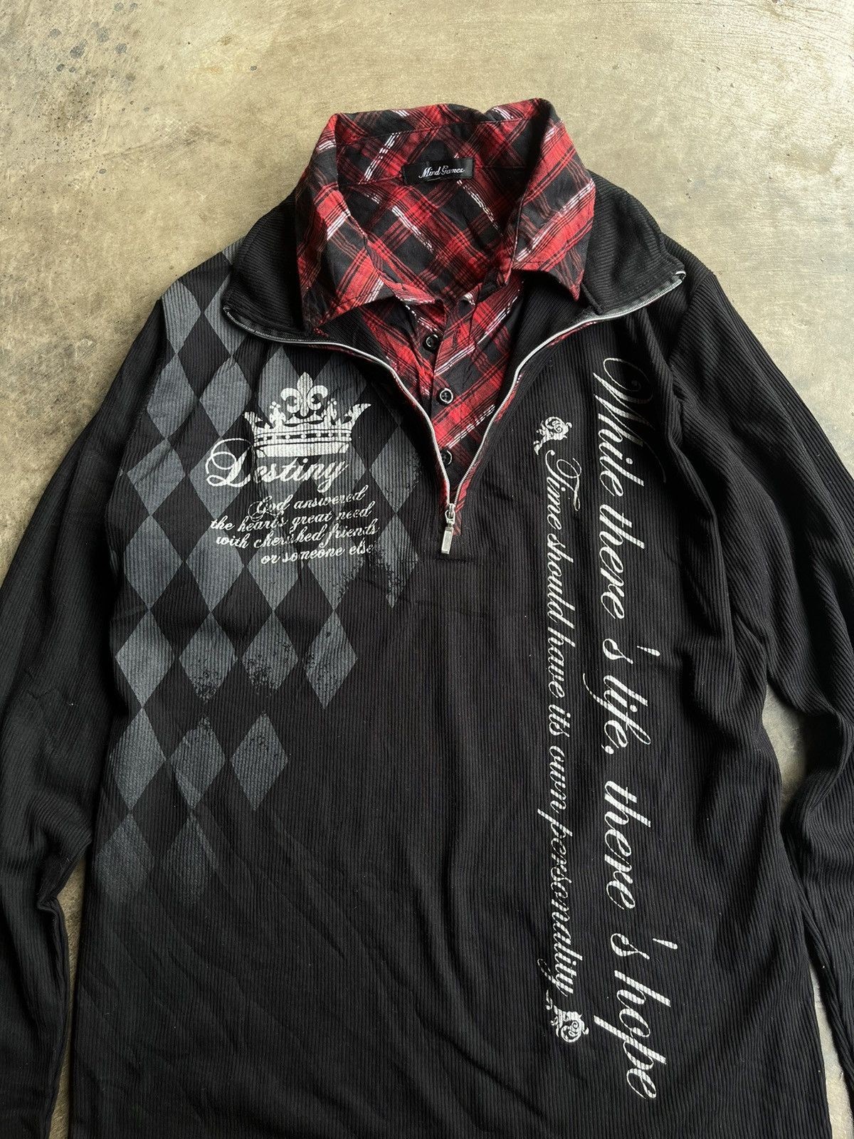 If Six Was Nine 2000s Japanese Double Layer Poem Gothic Seditionaries Punk Size US L / EU 52-54 / 3 - 3 Thumbnail