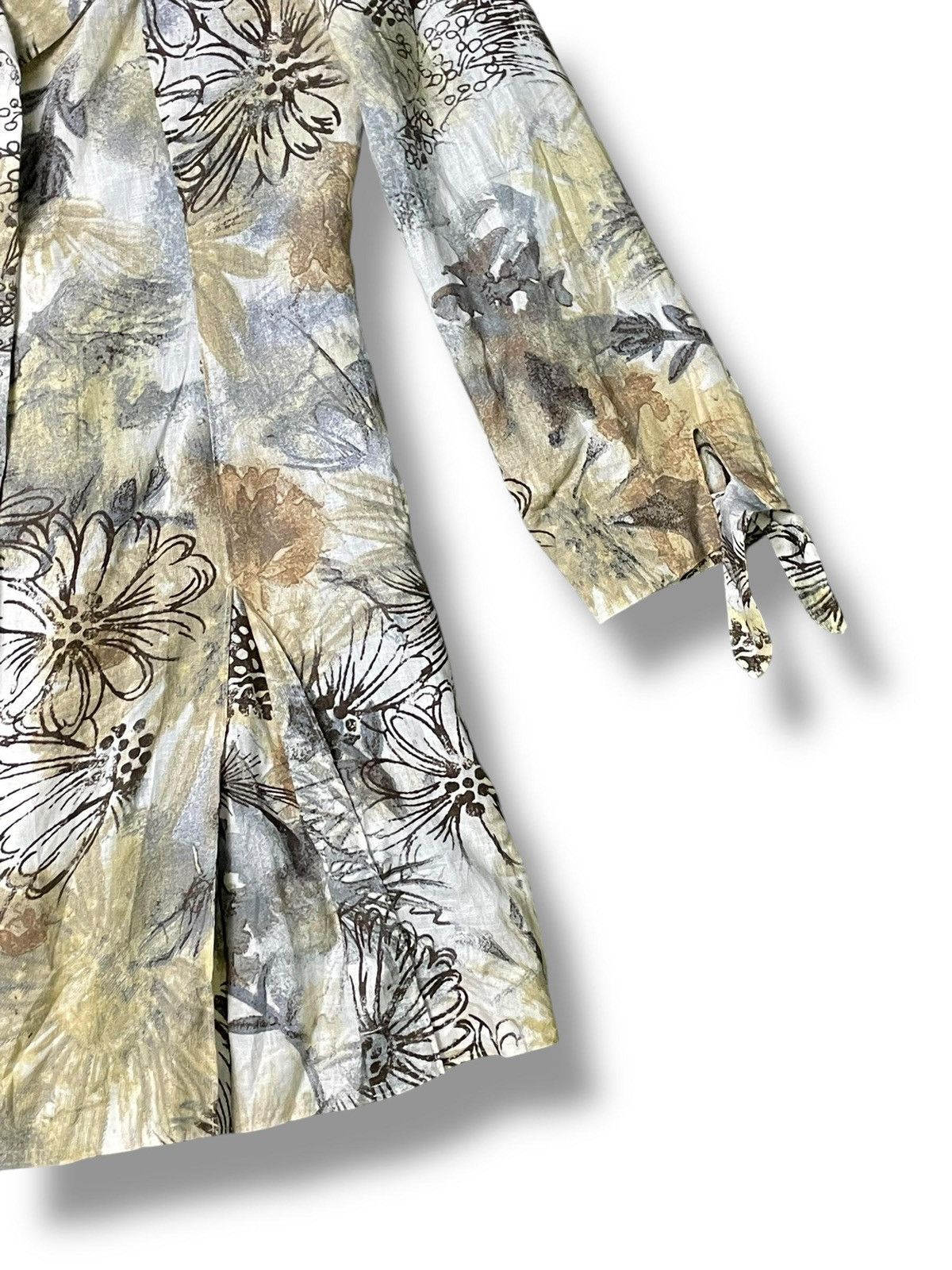 Designer × Japanese Brand × Vintage Vintage Sabena Floral Linen Coat (49) Size XS / US 0-2 / IT 36-38 - 4 Thumbnail