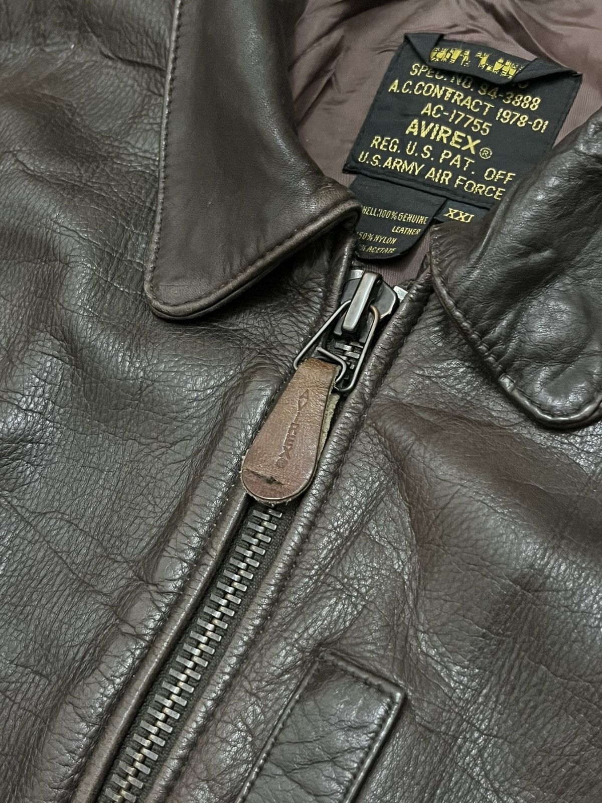 Avirex Avirex B-15 vintage U.S air forces flight leather jacket Size US XL / EU 56 / 4 - 7 Thumbnail