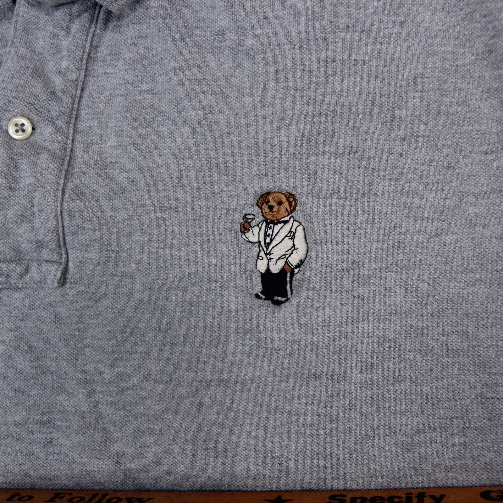 Polo Ralph Lauren × Vintage Vintage Polo Ralph Lauren Martini Polo Bear Polo Shirt Size US L / EU 52-54 / 3 - 5 Thumbnail