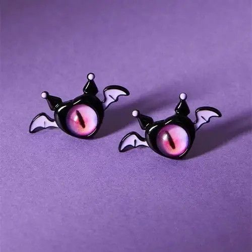 Designer × Japanese Brand Monster Wing Bat Eye Stud Earrings Size ONE SIZE - 1 Thumbnail