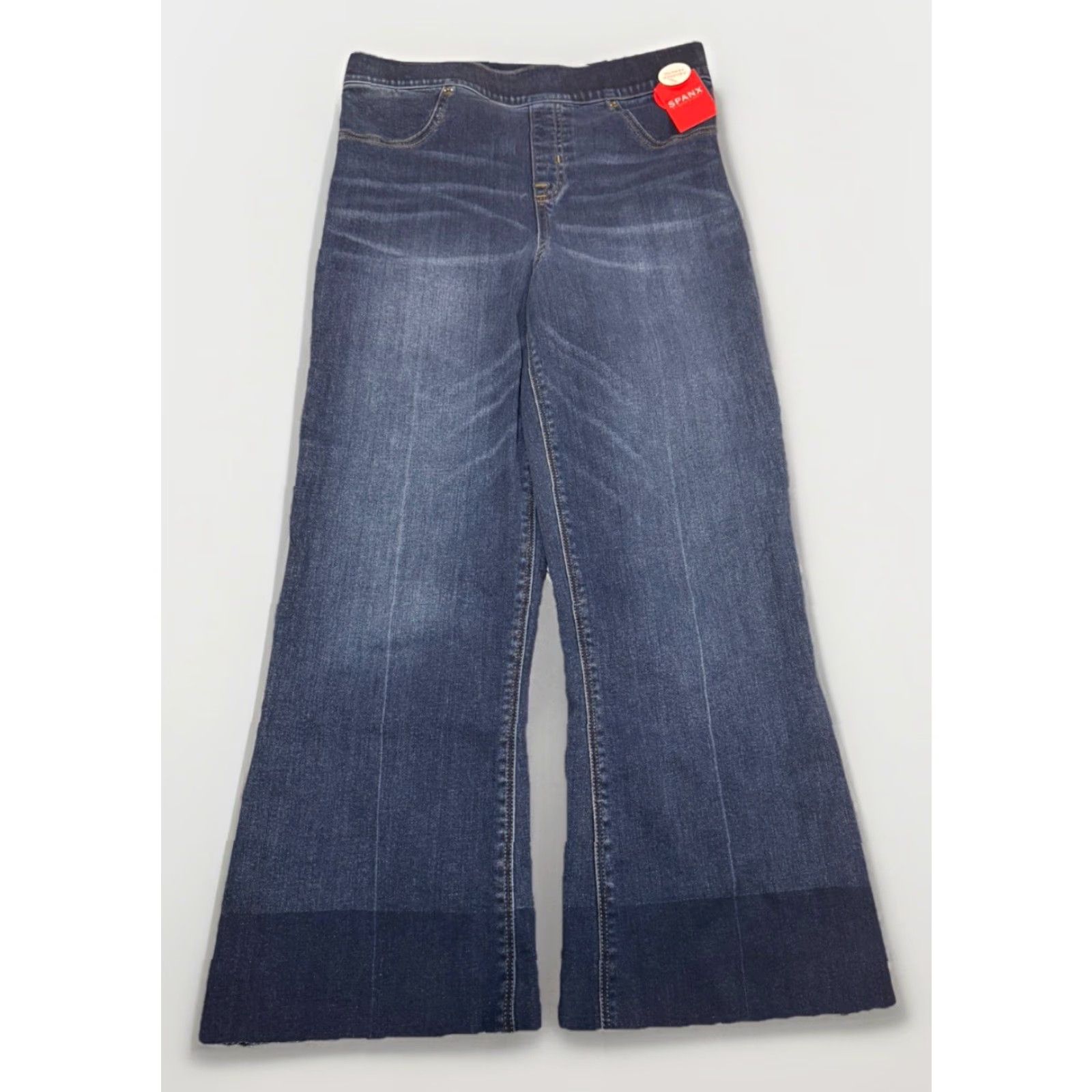 Spanx SPANX Cropped Flare Jeans Women Medium 28x23.5 Blue NWT Womens Size 32" / US 10 / IT 46 - 2 Thumbnail