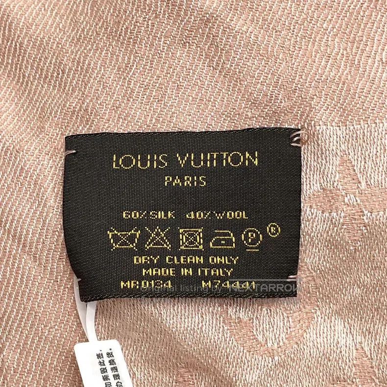 Louis Vuitton Louis Vuitton Pink knitted scarf thin shawl scarf Size ONE SIZE - 4 Thumbnail
