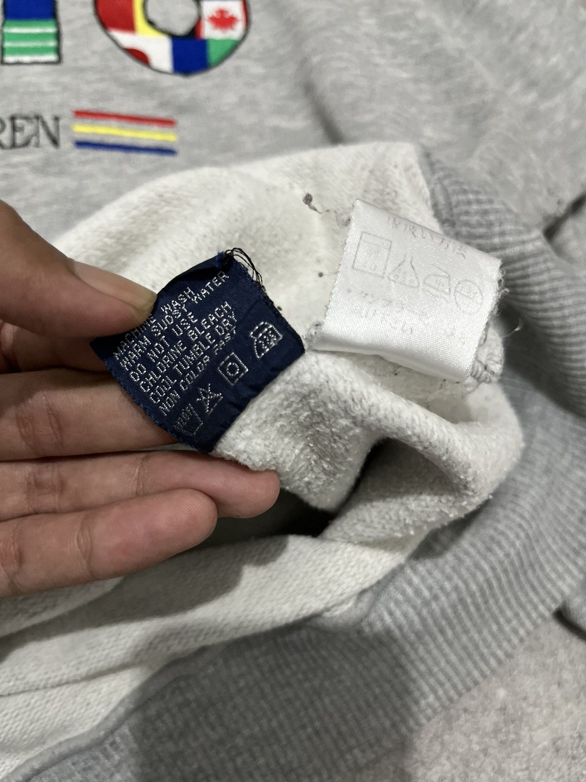 Polo Ralph Lauren Vintage Ralph Lauren Countries Flag Hoodie Size US L / EU 52-54 / 3 - 5 Thumbnail