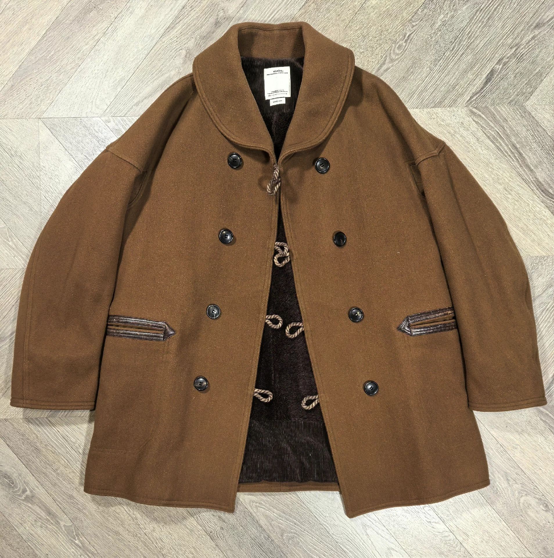 Visvim VISVIM 18AW Mariposa Ranch Coat Alpaca Lining Wool-Linen Melton Size US M / EU 48-50 / 2 - 1 Thumbnail
