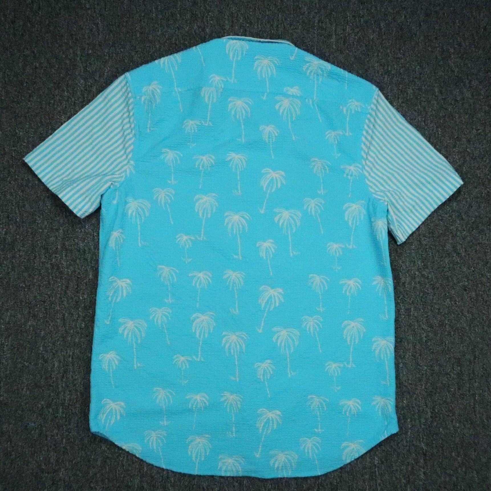 Chubbies Chubbies Short Sleeve Seersucker Shirt Mens Medium Blue White Size US M / EU 48-50 / 2 - 6 Thumbnail
