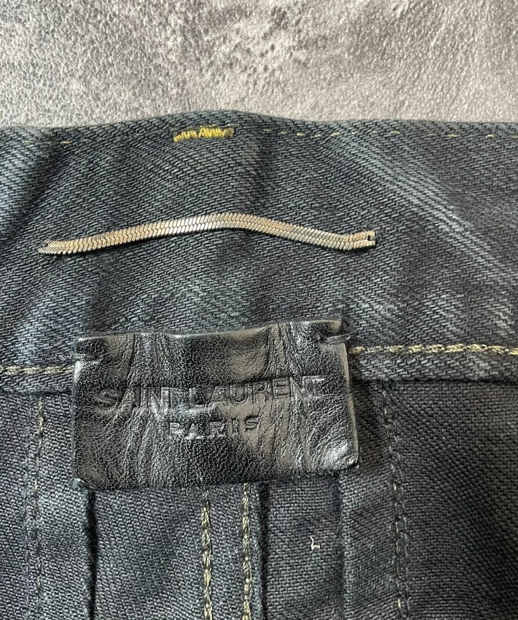 Saint Laurent Paris Saint Laurent Distressed Black Denim Jeans. Size US 32 / EU 48 - 5 Thumbnail