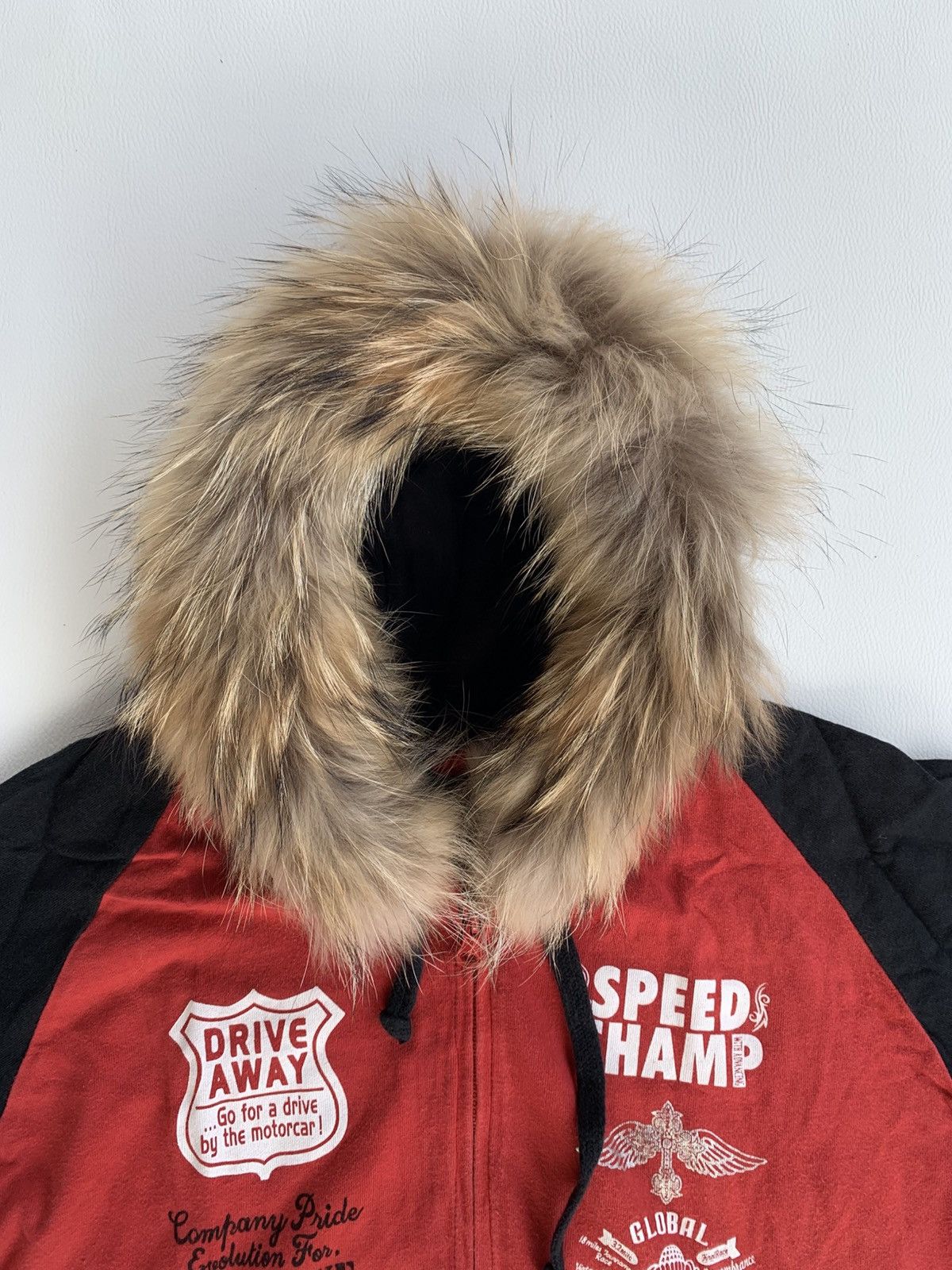 Blue Shower Sick Gothic Night Shelter Short Jacket Fur Hood