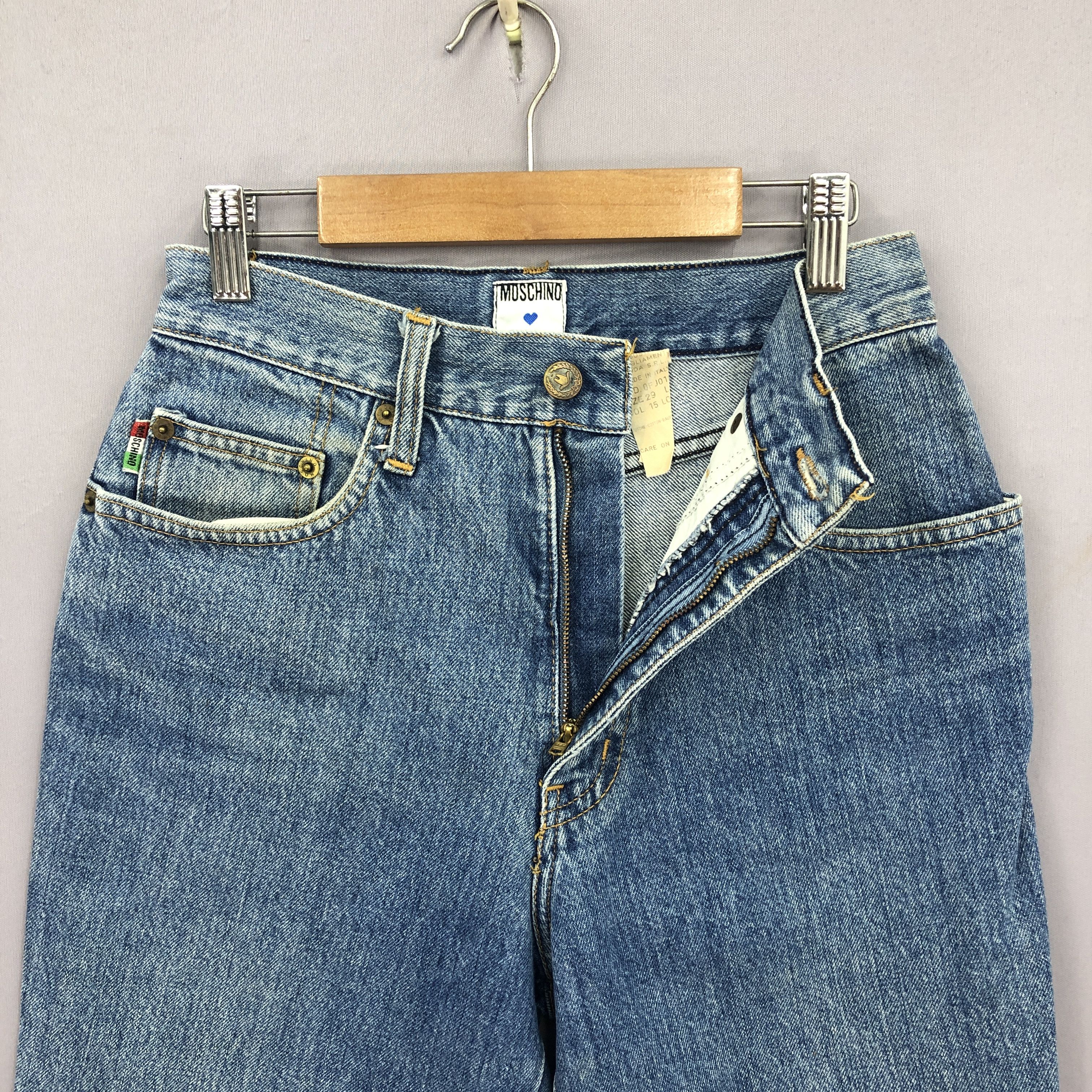 Moschino Vintage Moschino Hourglass Jeans Light Wash Denim BS45613 Size 24" / US 00 / IT 34 - 7 Thumbnail