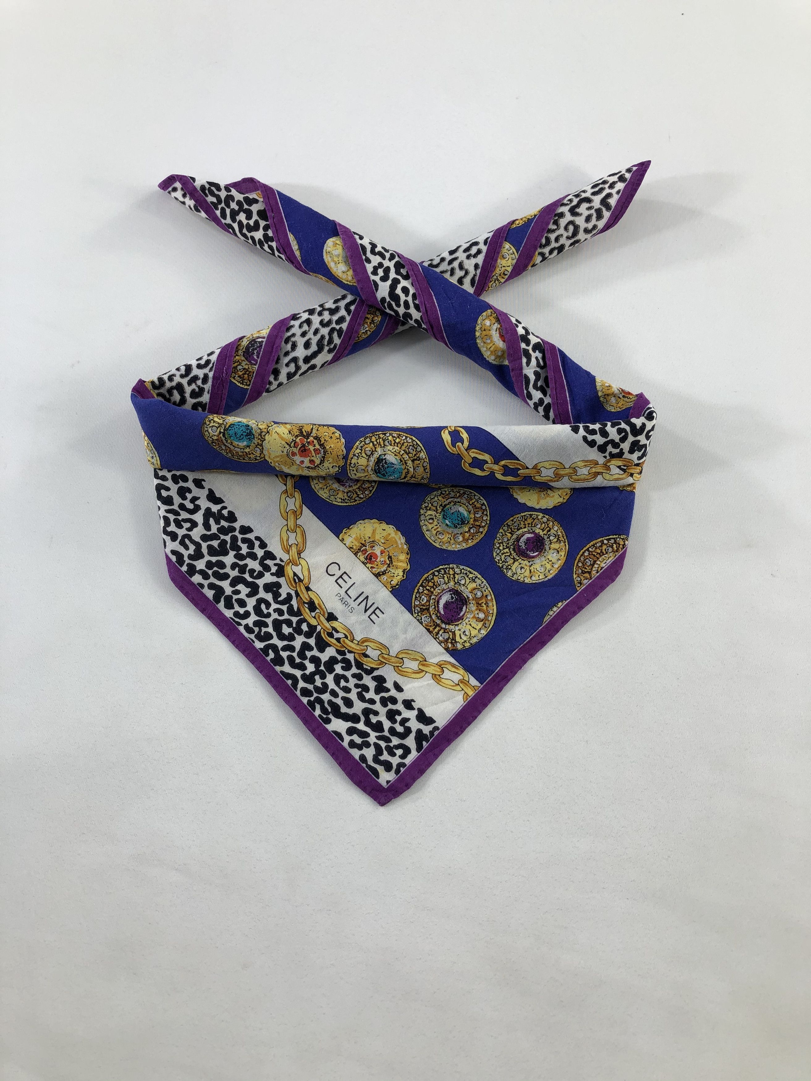 Celine Celine Handkerchief / Bandana / Neckerchief / Babushka Size ONE SIZE - 2 Thumbnail