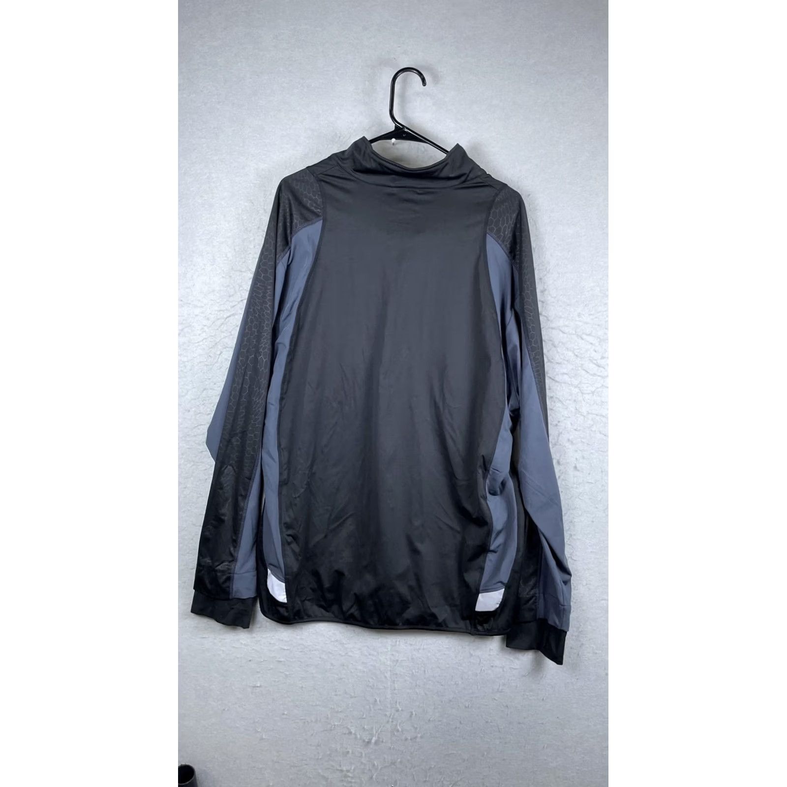 Asics Asics Running Jacket Mens 2XL Black 1/4 Zip Pullover Windbreaker Reflective Size US XXL / EU 58 / 5 - 6 Thumbnail