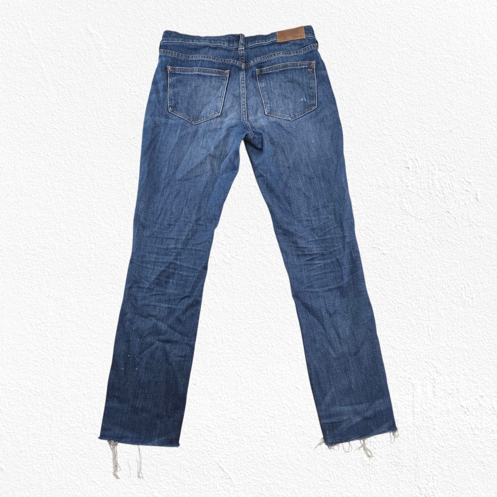 Madewell Madewell Slim Boyjean Raw Hem Distressed Jeans Size 25 Size 25" / US 0 / IT 36 - 10 Thumbnail