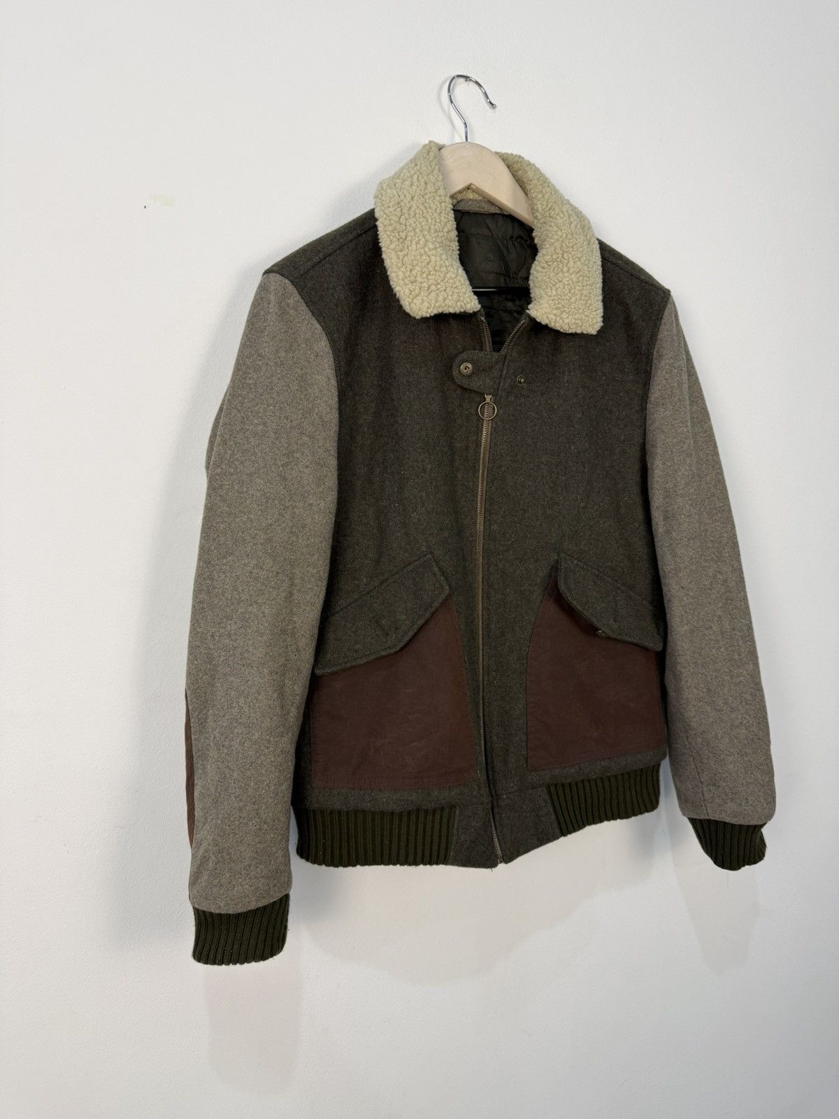 Aviator Nation Vintage Wool Aviator Bomber Jacket Sherpa Military Style Size US M / EU 48-50 / 2 - 4 Thumbnail