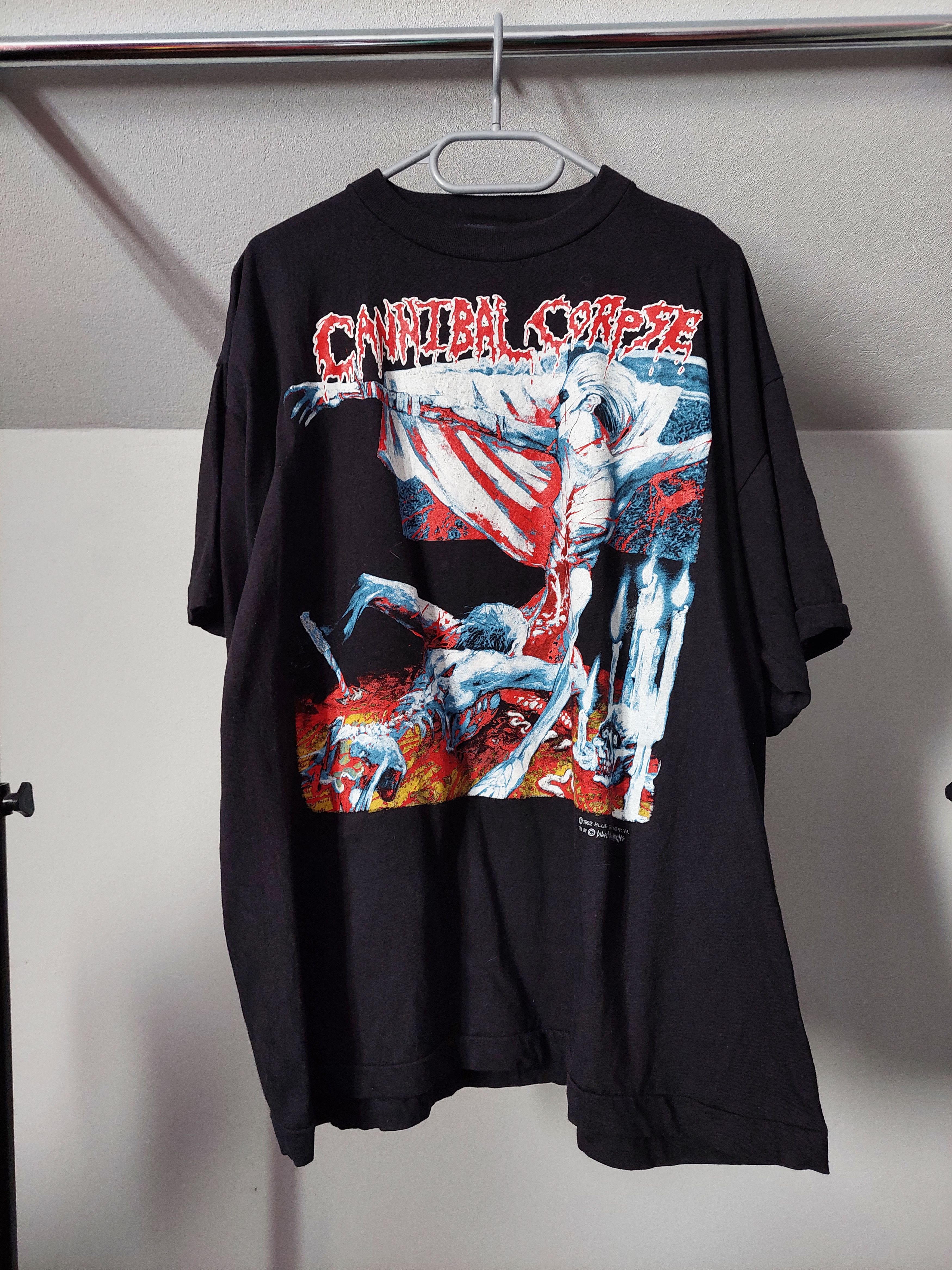 image of Band Tees x Vintage 1993 Cannibal Corpse Tomb Of The Mutilated Tour in Black, Men's (Size XL)