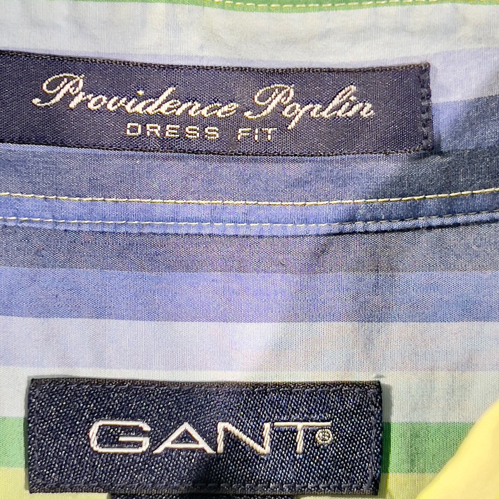 Gant Gant Striped Button Shirt Large Dress Fit Providence Poplin Size US L / EU 52-54 / 3 - 2 Thumbnail