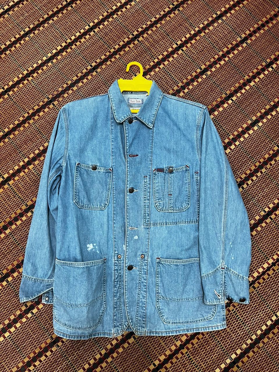Blue Blue Japan × Japanese Brand Blue Blue Arigato Chore Jacket Denim Size US S / EU 44-46 / 1 - 1 Thumbnail