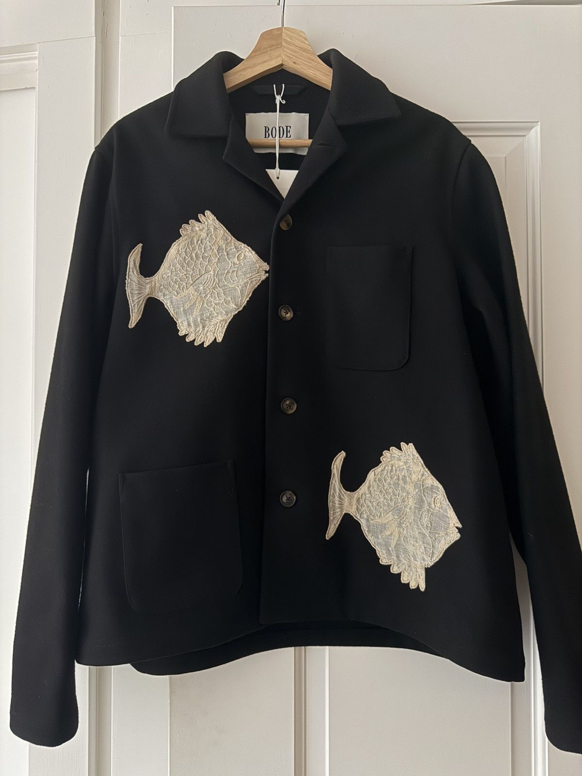 Bode Bode Loui Shirt Jacket with Fish Size US M / EU 48-50 / 2 - 3 Thumbnail
