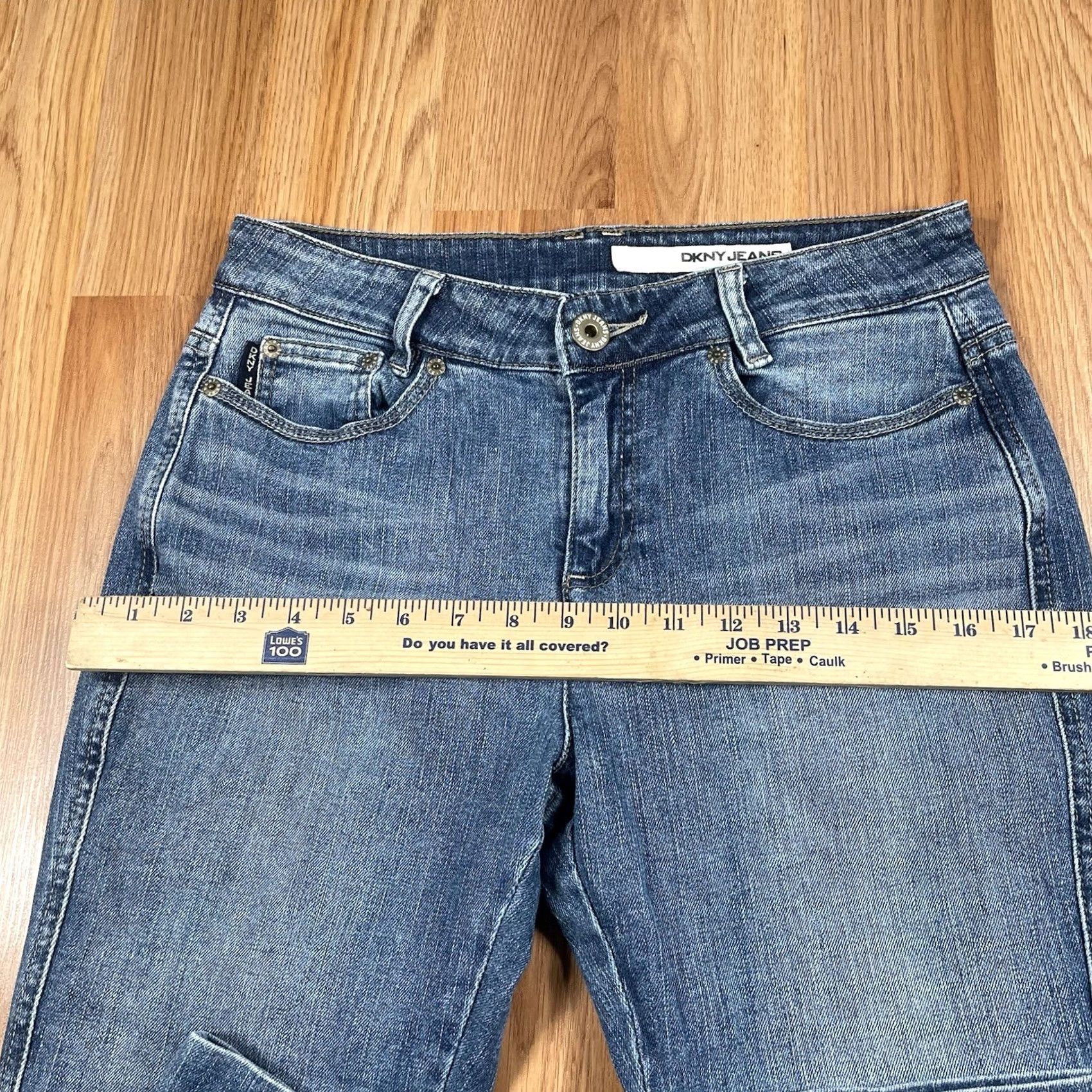 DKNY DKNY Jeans Capri Womens Size 6 Regular Mid Rise Stretch Denim Pants Capri Blue 24in Inseam Womens Jeans Size 28" / US 6 / IT 42 - 5 Thumbnail