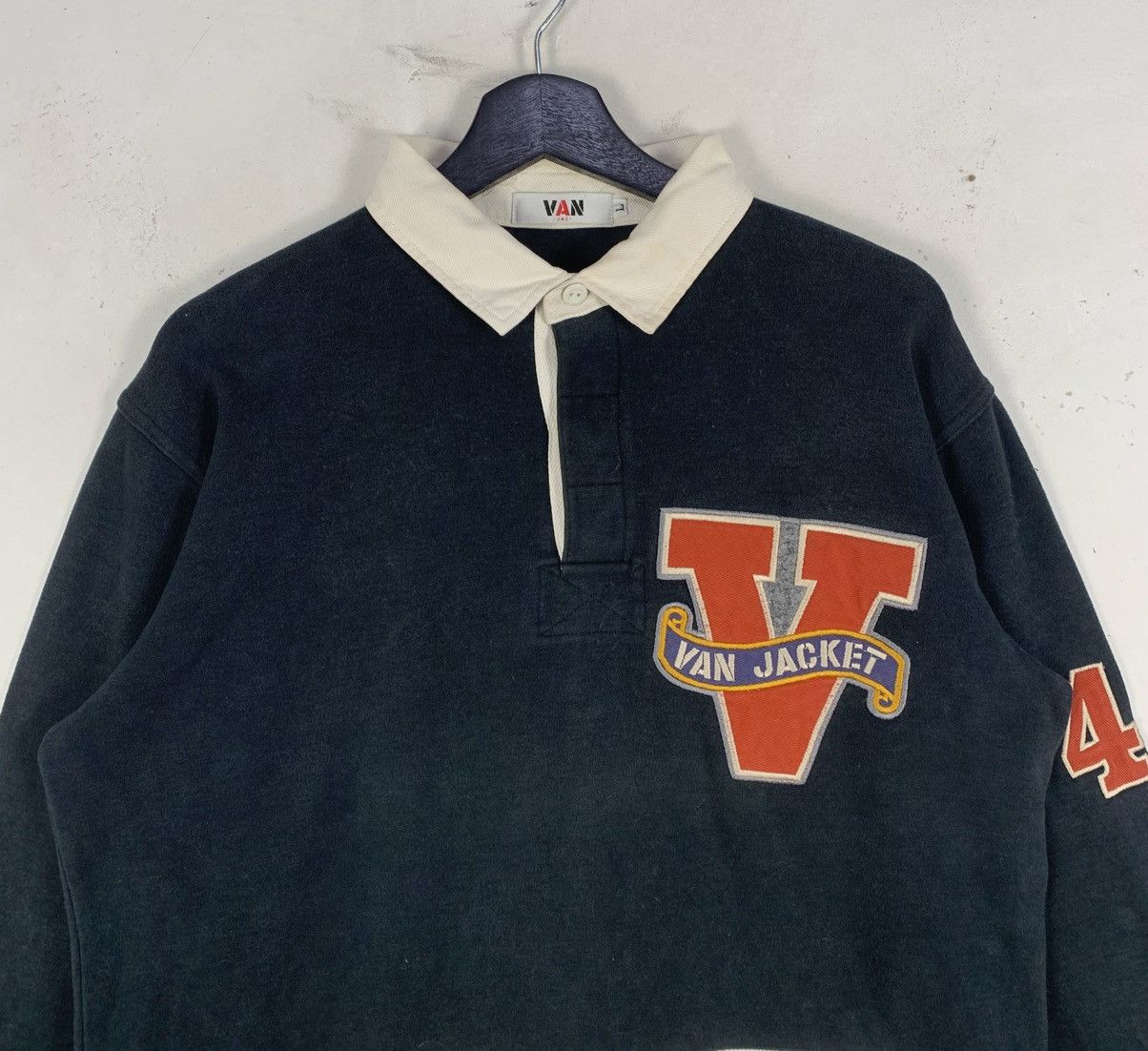 Van Vintage VAN JAC Sport Wear JapaneseBrand Rugby LongShirt Size US L / EU 52-54 / 3 - 3 Thumbnail