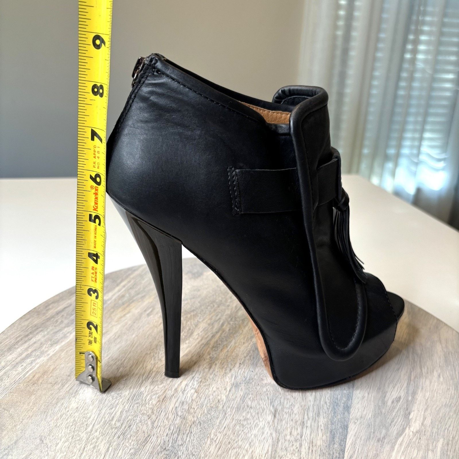 L.A.M.B. L.A.M.B by Nathan Leather Platform Ankle Booties Size 10 M Size US 10 / IT 40 - 10 Thumbnail