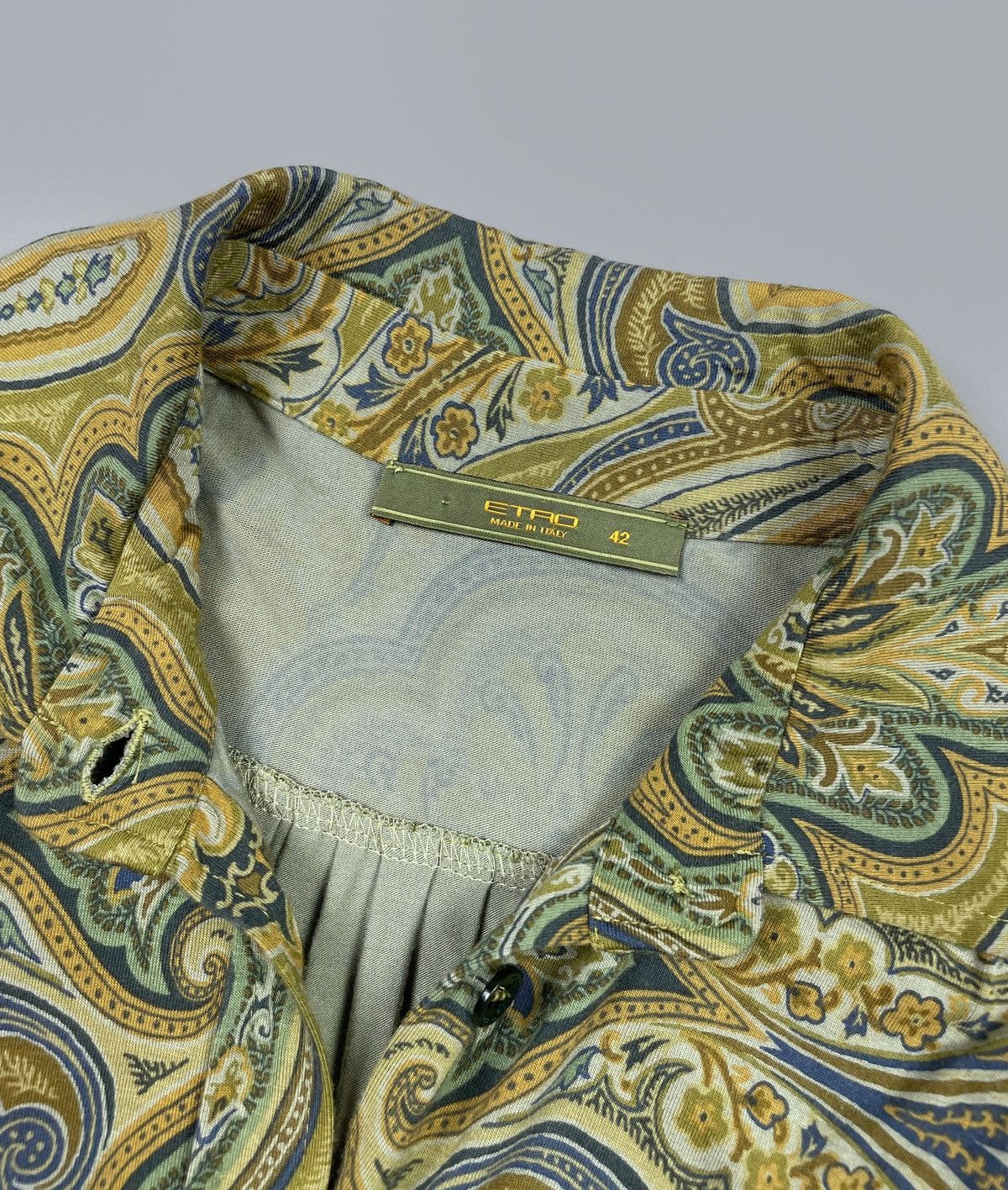 Etro Women's ETRO Milano Paisley Viscose Long LS Dress Size 42 Size M / US 6-8 / IT 42-44 - 10 Thumbnail