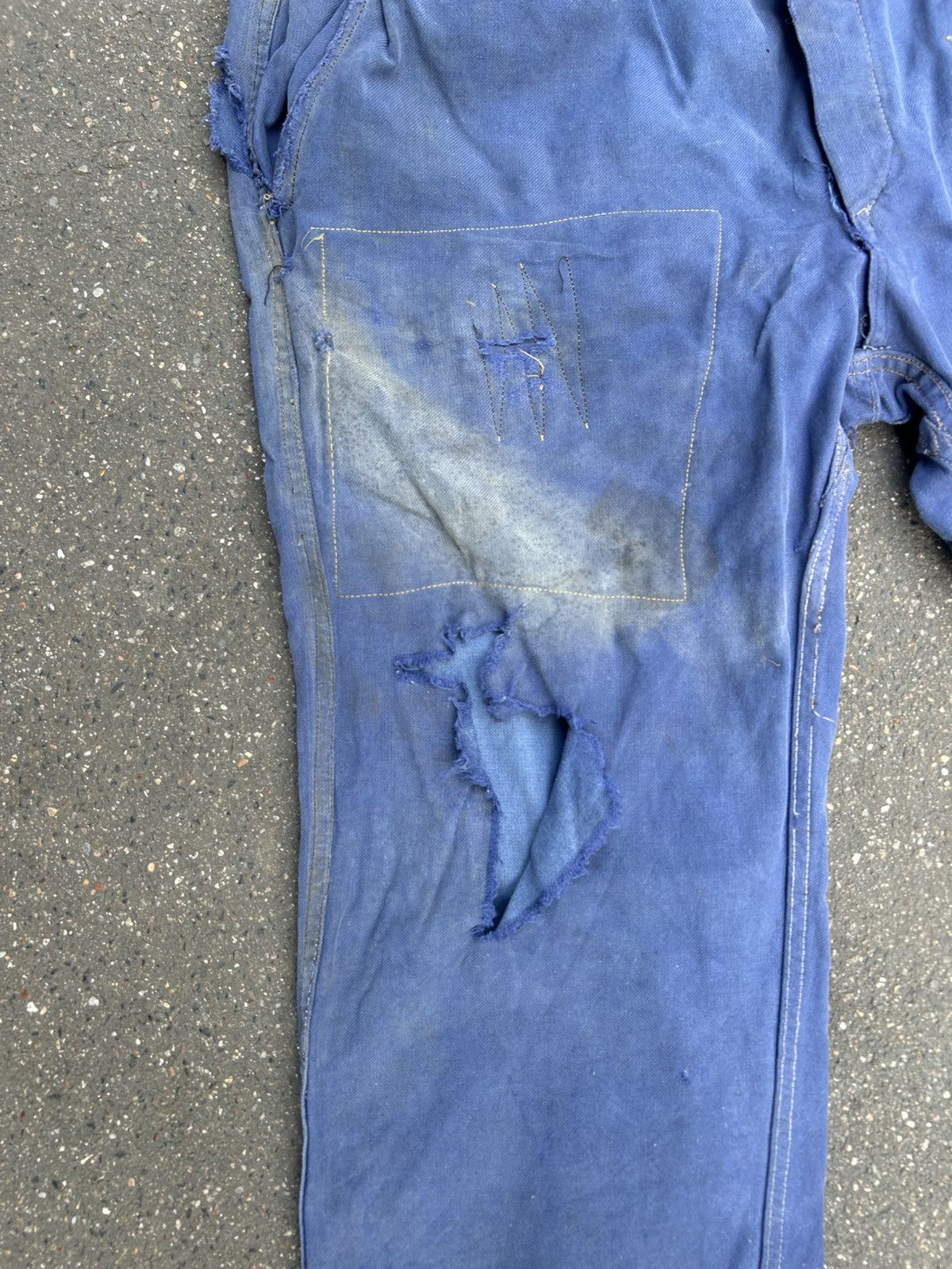 Other Old French blue work pants Size US 33 - 3 Thumbnail