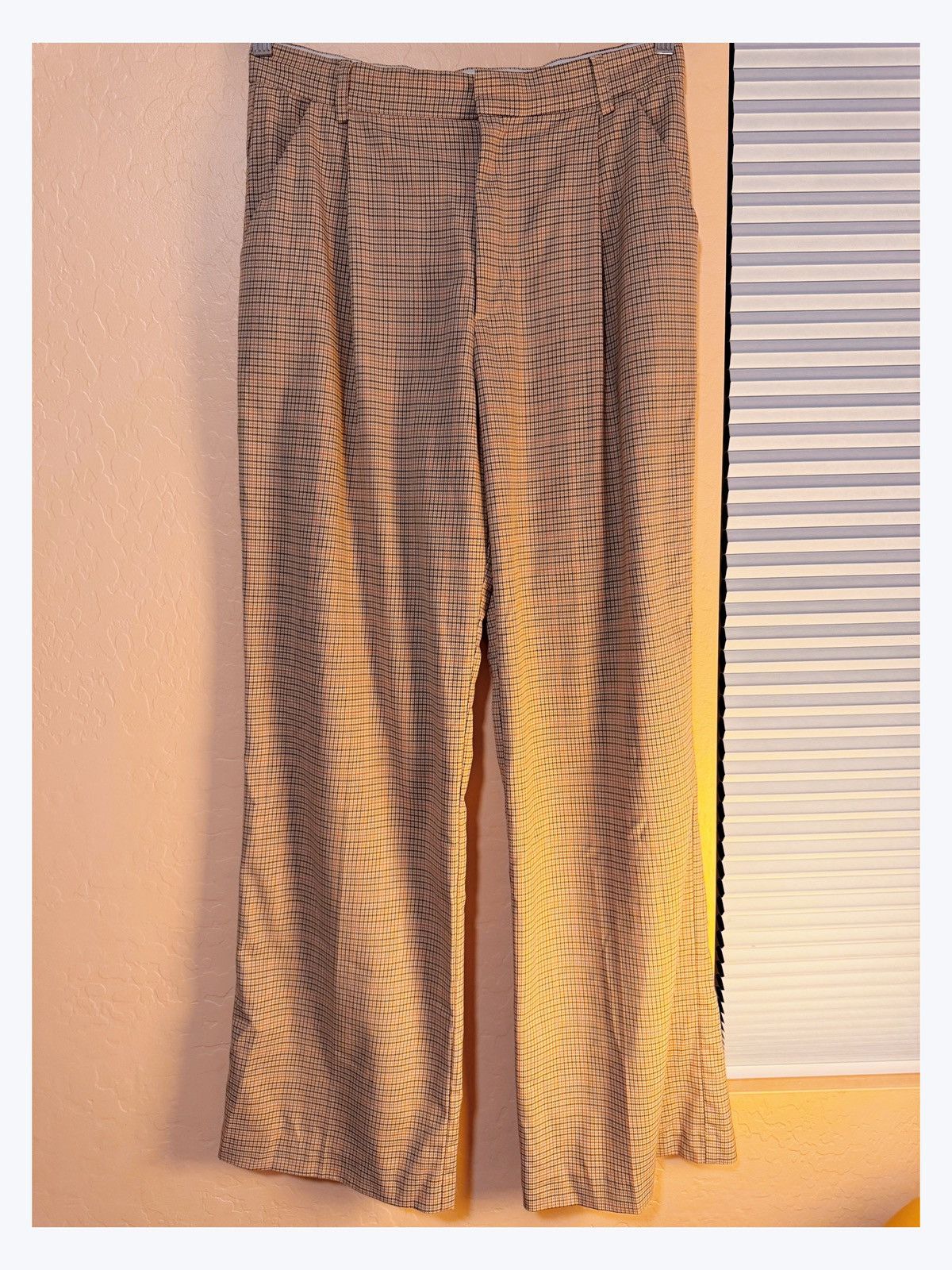 Zara ZARA Plaid Wide-Leg Trousers – Size L – Tailored Vintage Size 30" / US 8 / IT 44 - 1 Thumbnail